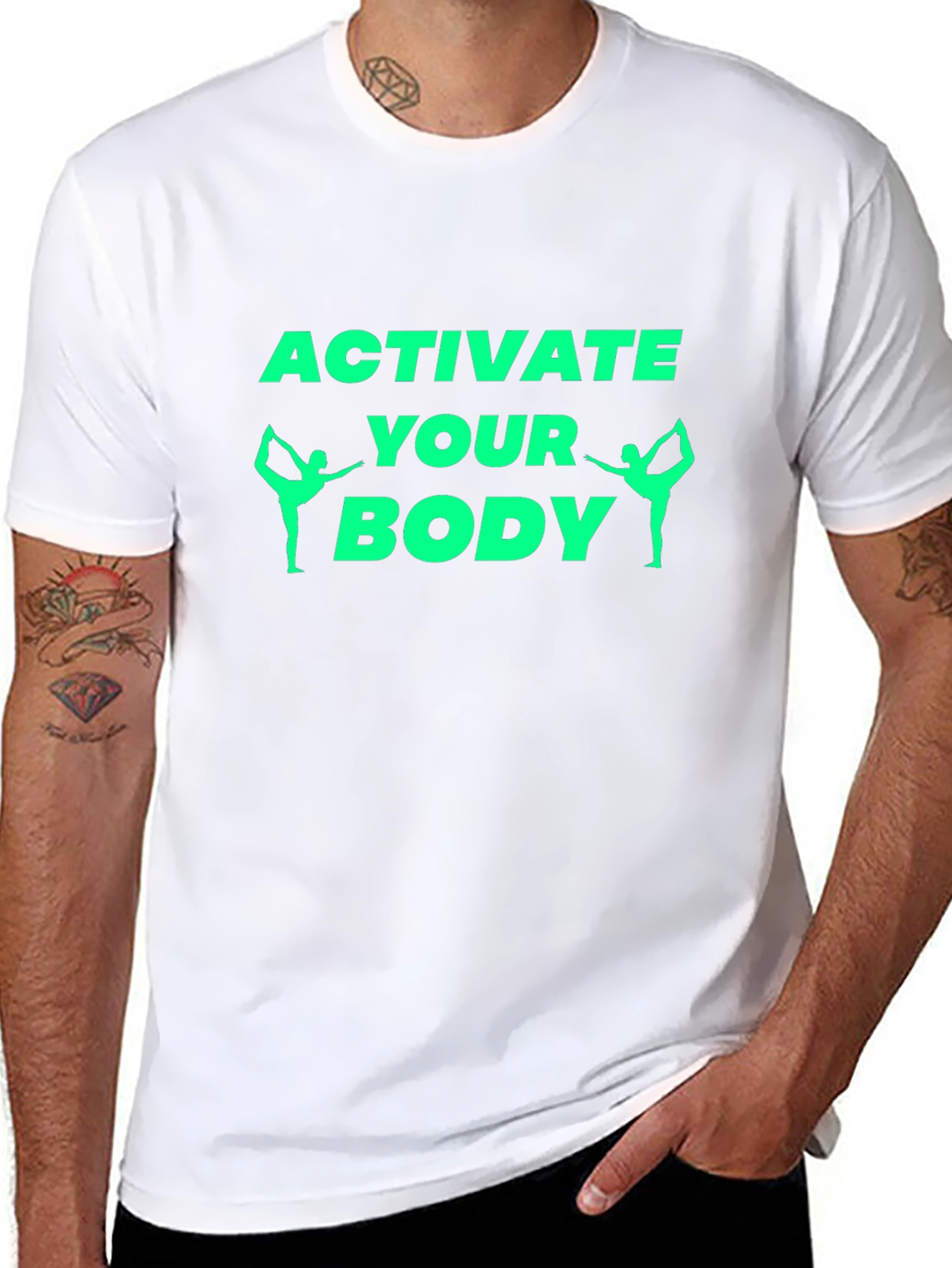 Activate Your Body Black Graphic Tee