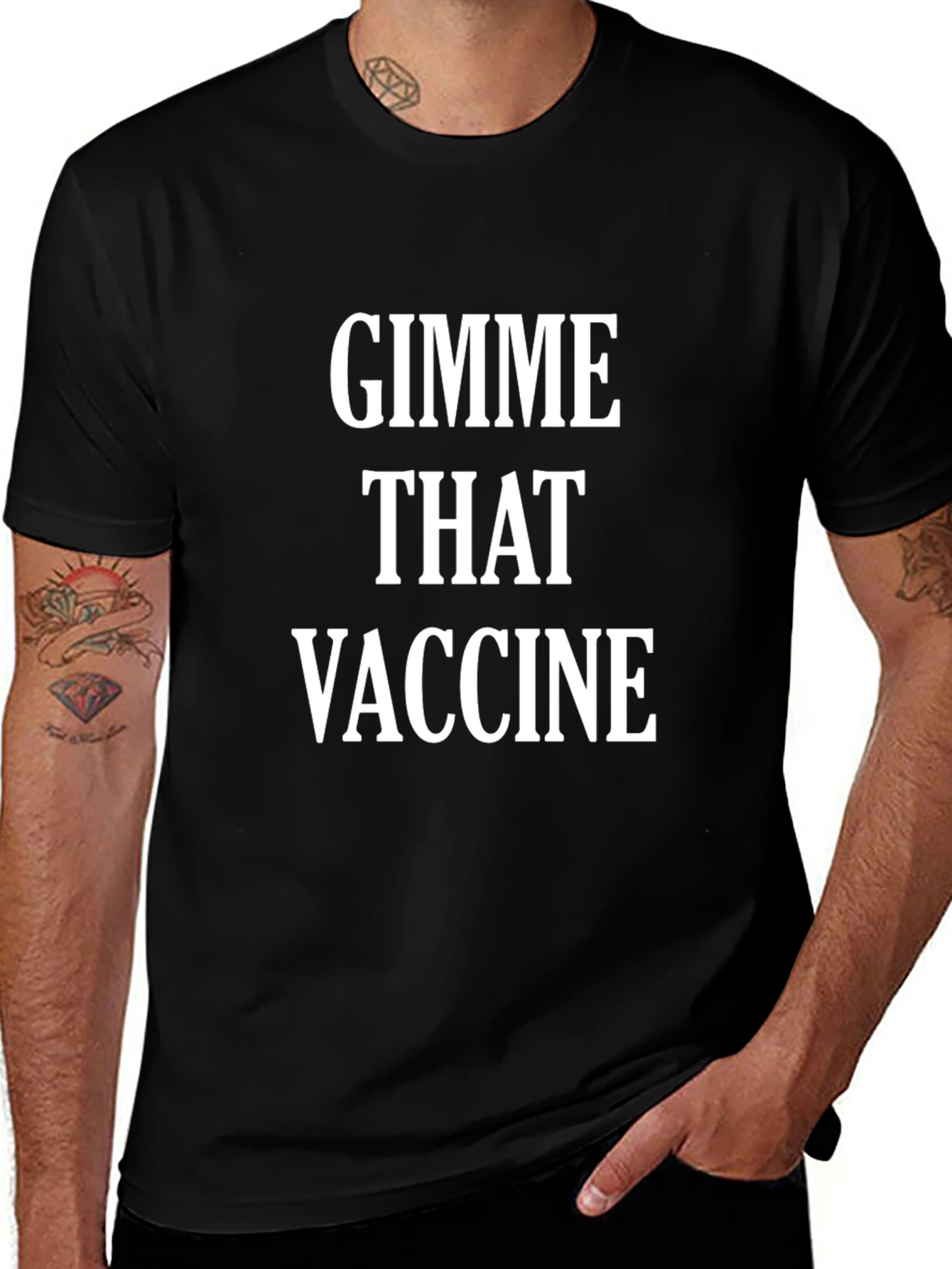 Gimme That Vaccine Black T-Shirt