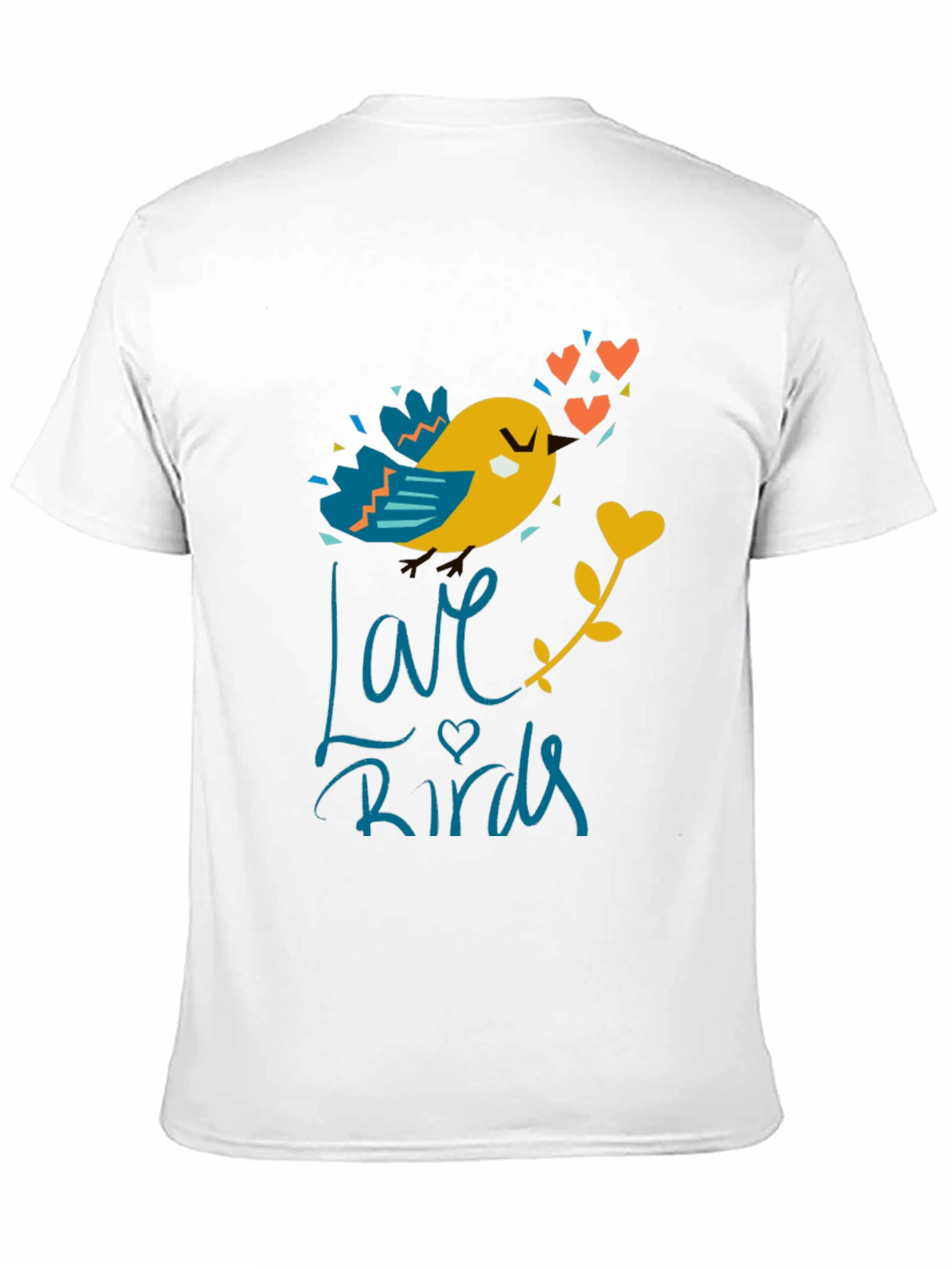 Love Birds Graphic T-Shirt - Cute Bird Design