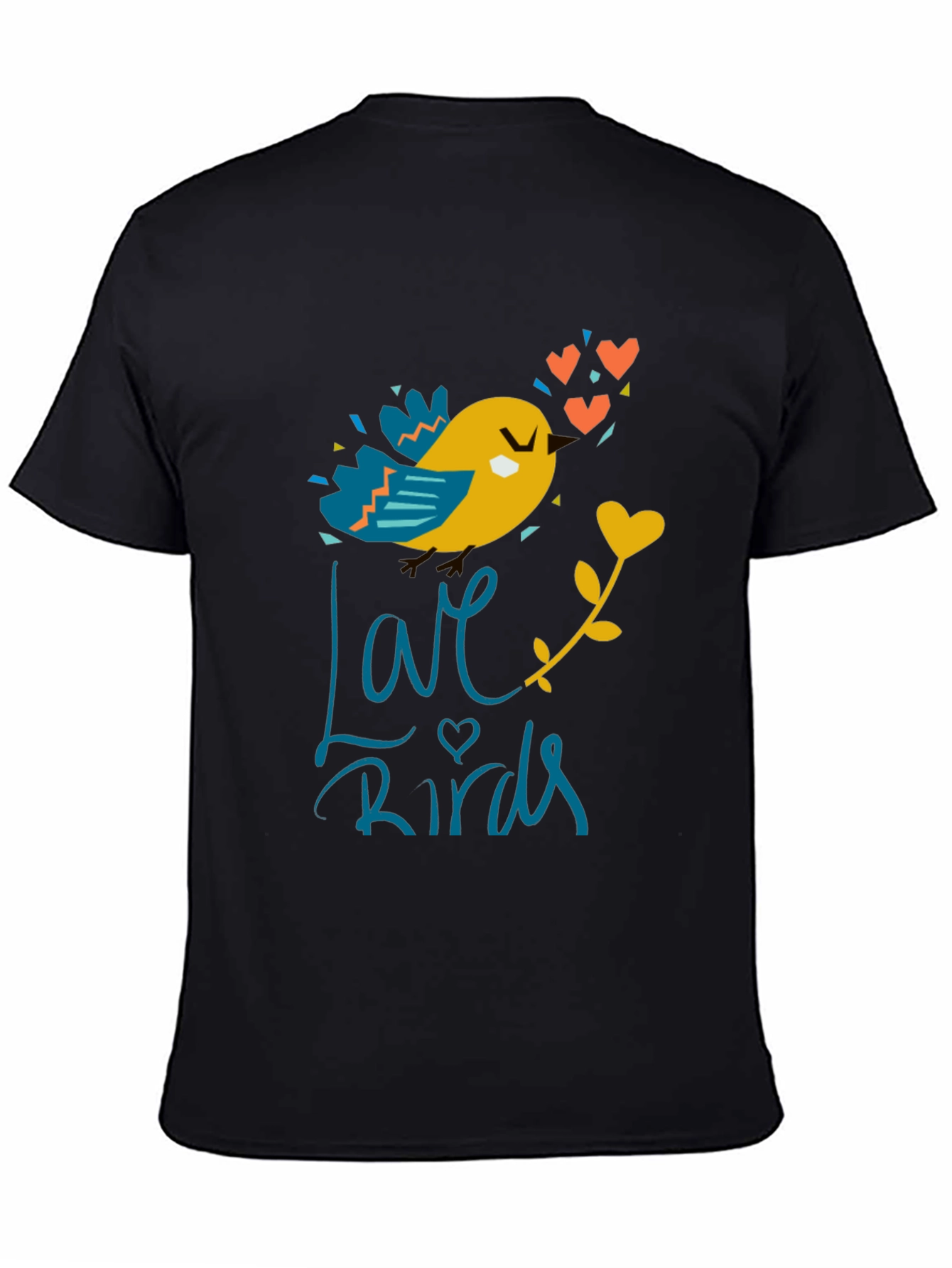 Love Birds Graphic T-Shirt - Cute Bird Design