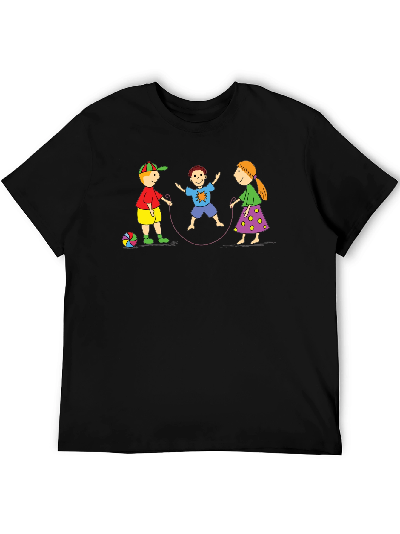 Fun Childrens T-Shirt with Jump Rope Design