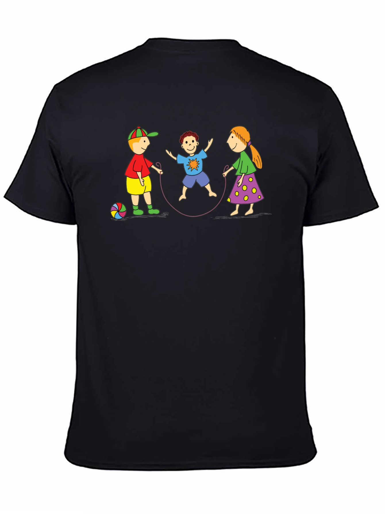 Fun Childrens T-Shirt with Jump Rope Design