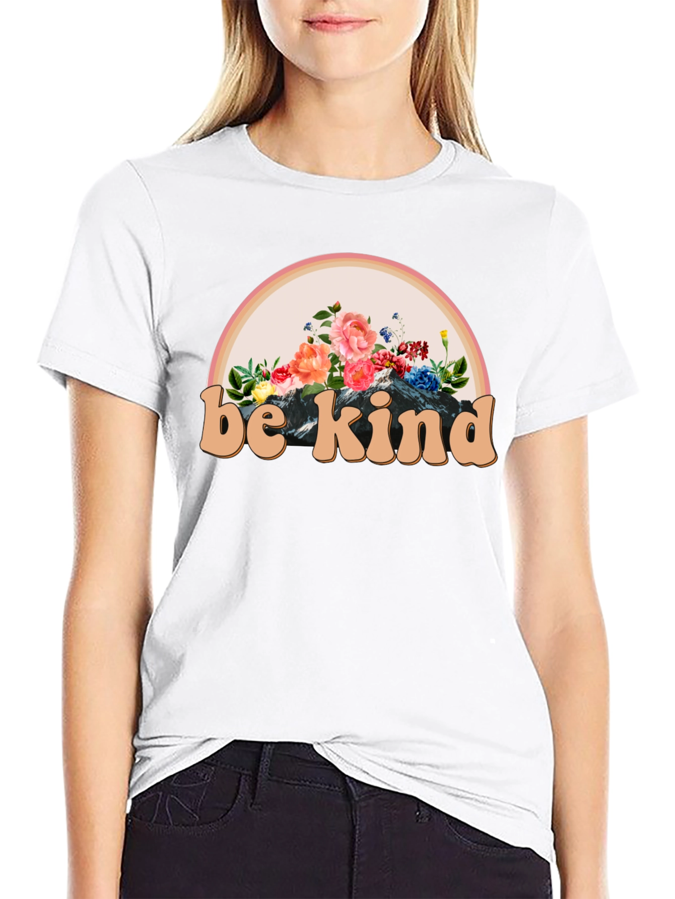Be Kind Floral Graphic Tee