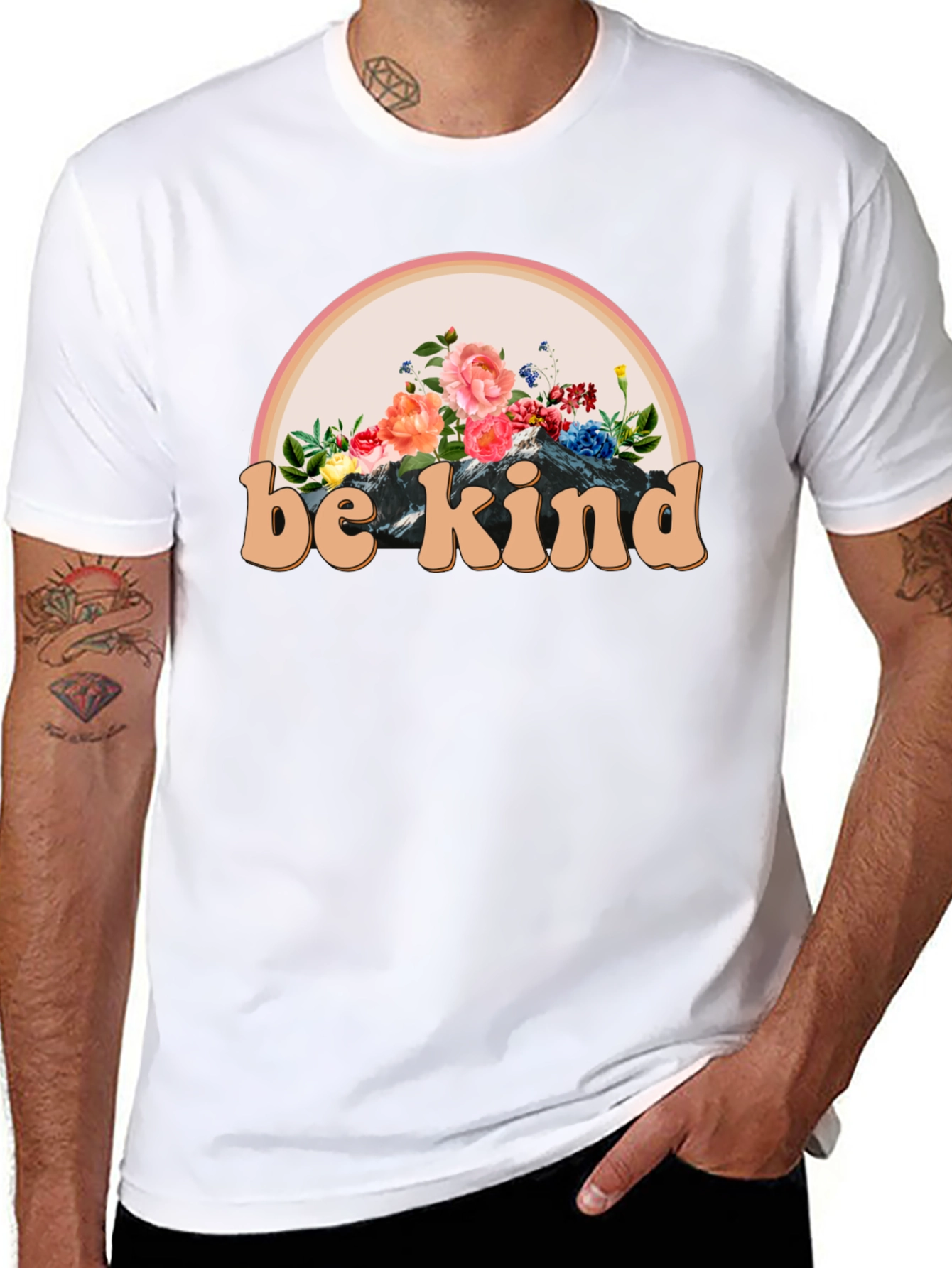 Be Kind Floral Graphic Tee