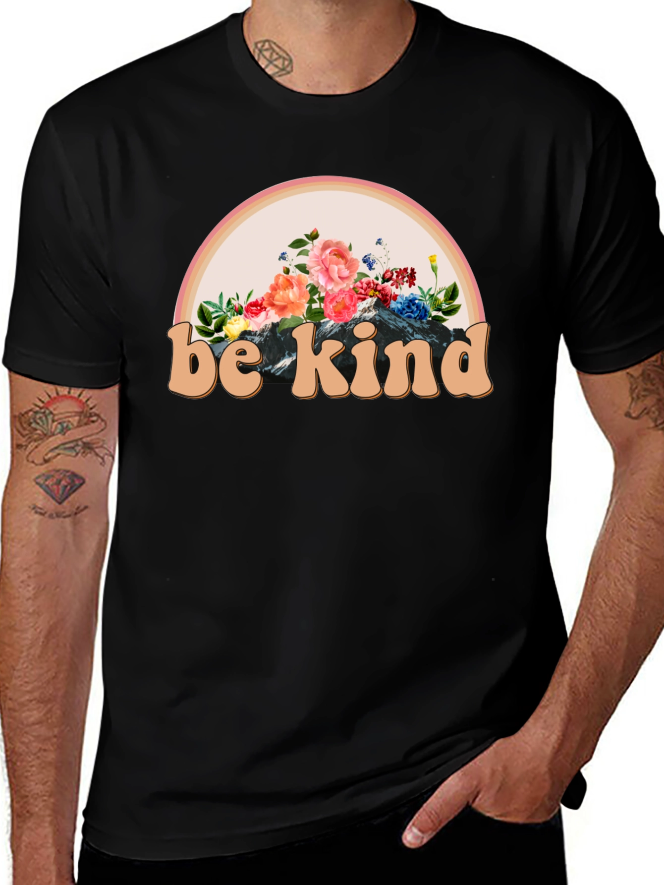 Be Kind Floral Graphic Tee