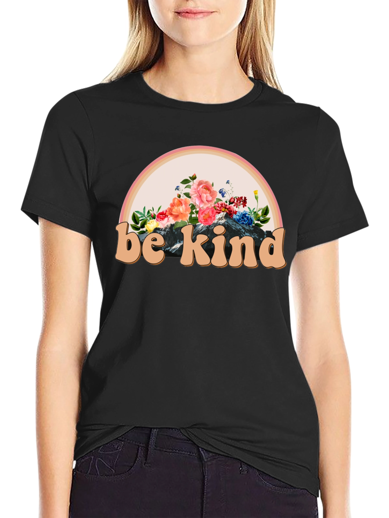 Be Kind Floral Graphic Tee