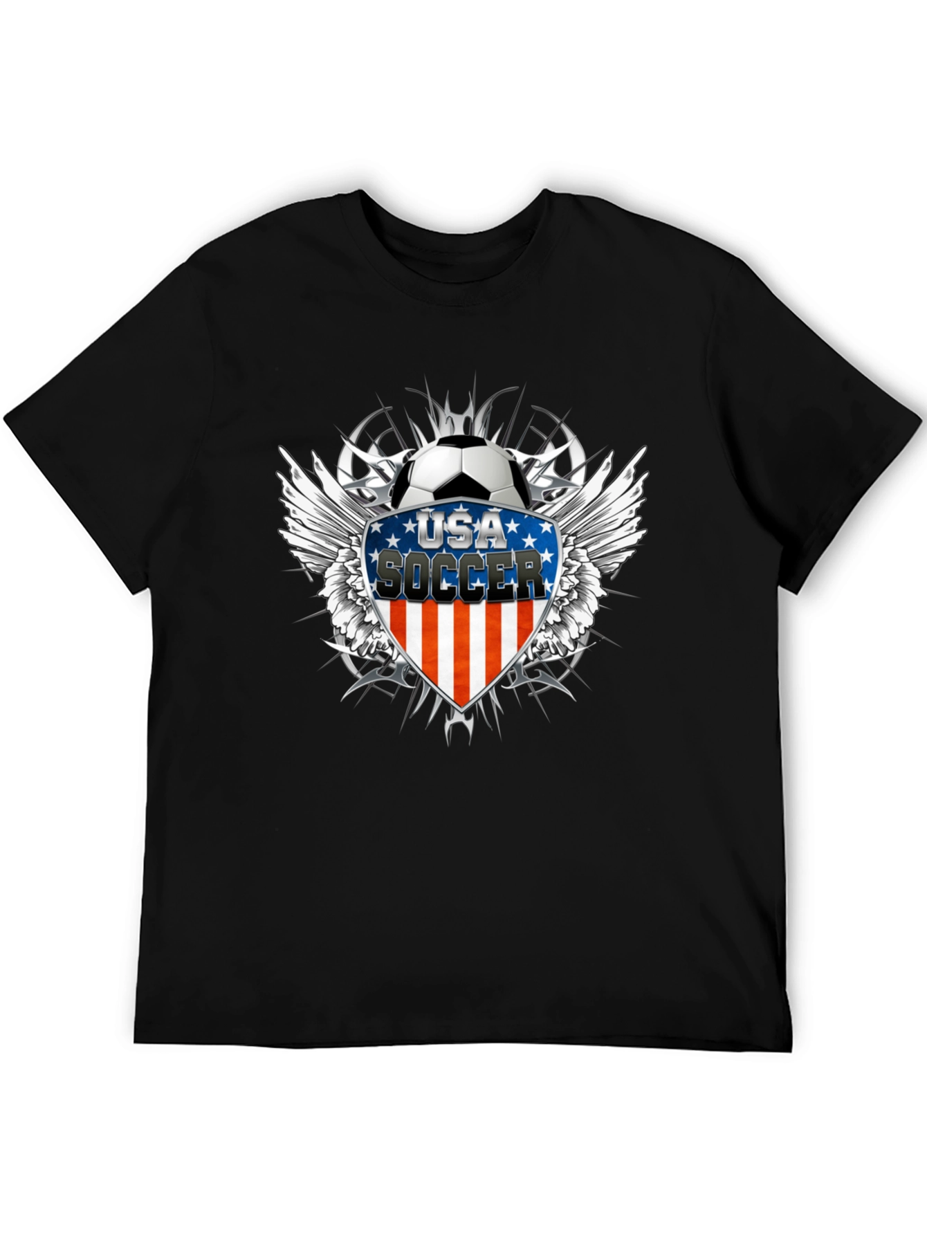 USA Soccer Graphic Black T-Shirt