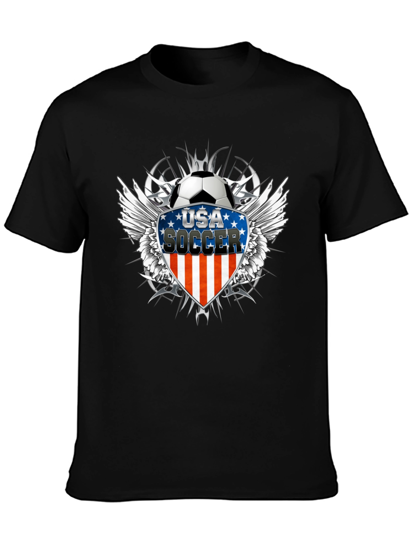USA Soccer Graphic Black T-Shirt