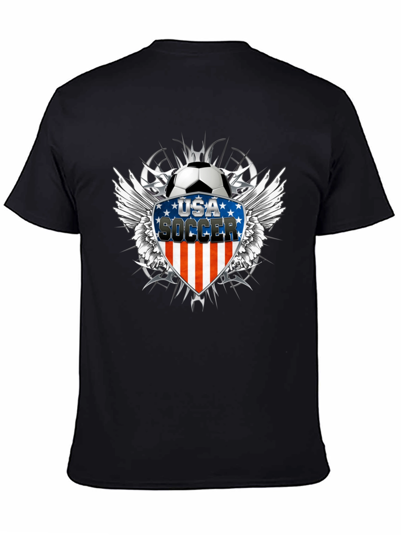 USA Soccer Graphic Black T-Shirt