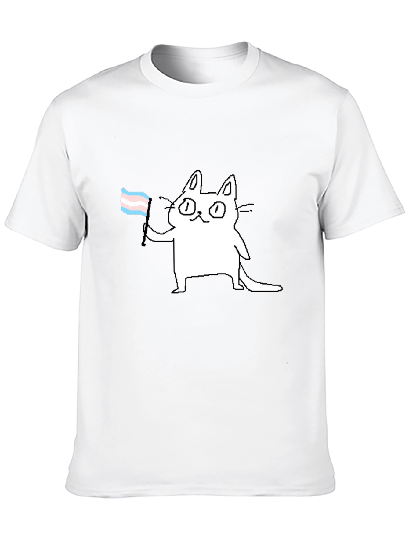 Trans Cat T-Shirt - Prideful & Playful Tee