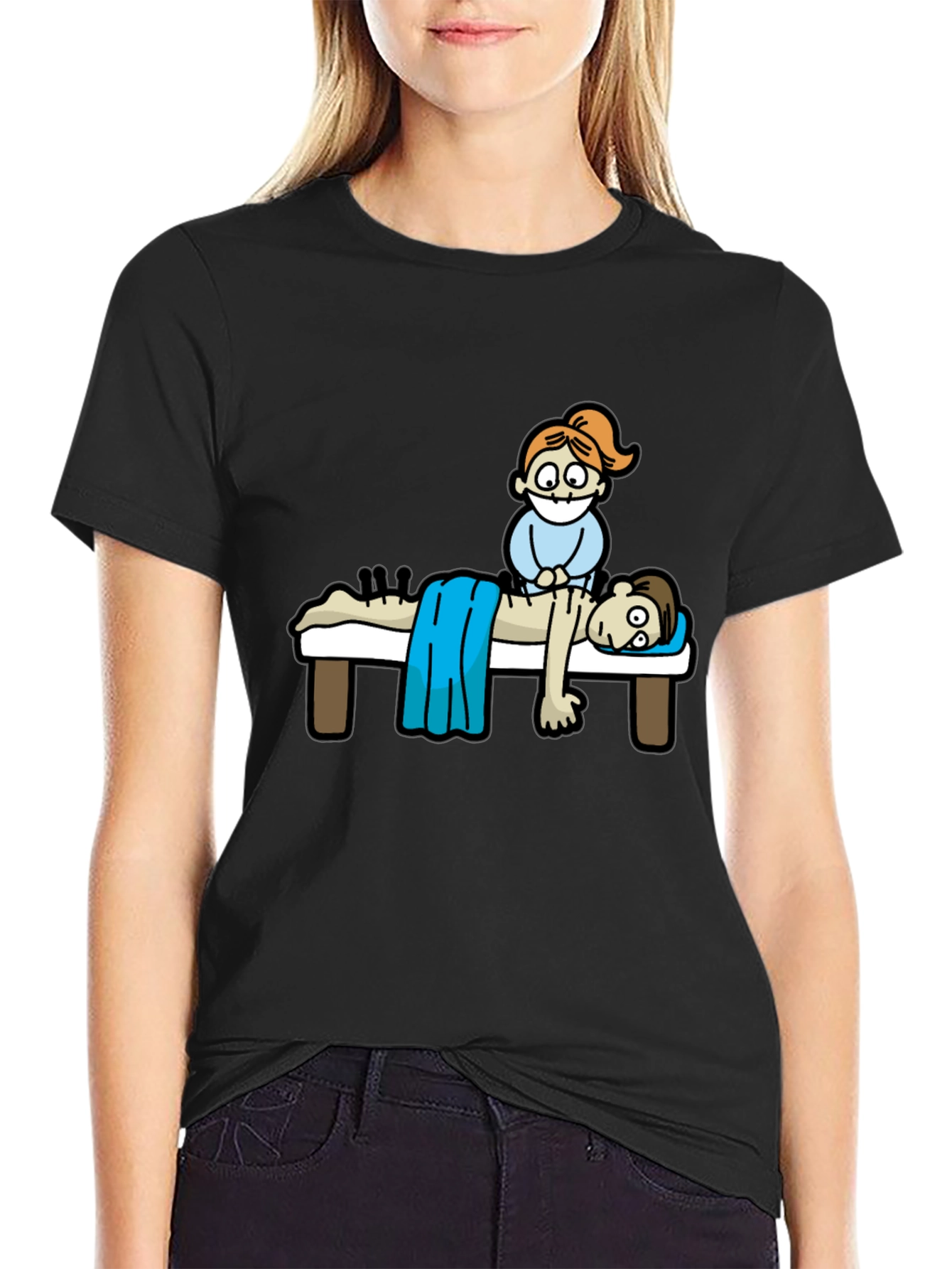 Acupuncture Cartoon T-Shirt