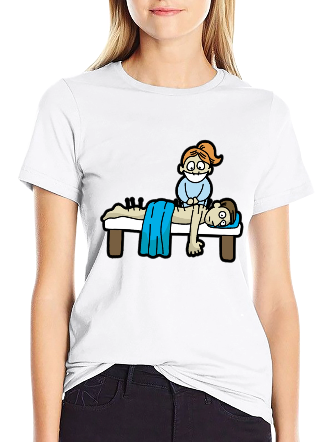Acupuncture Cartoon T-Shirt