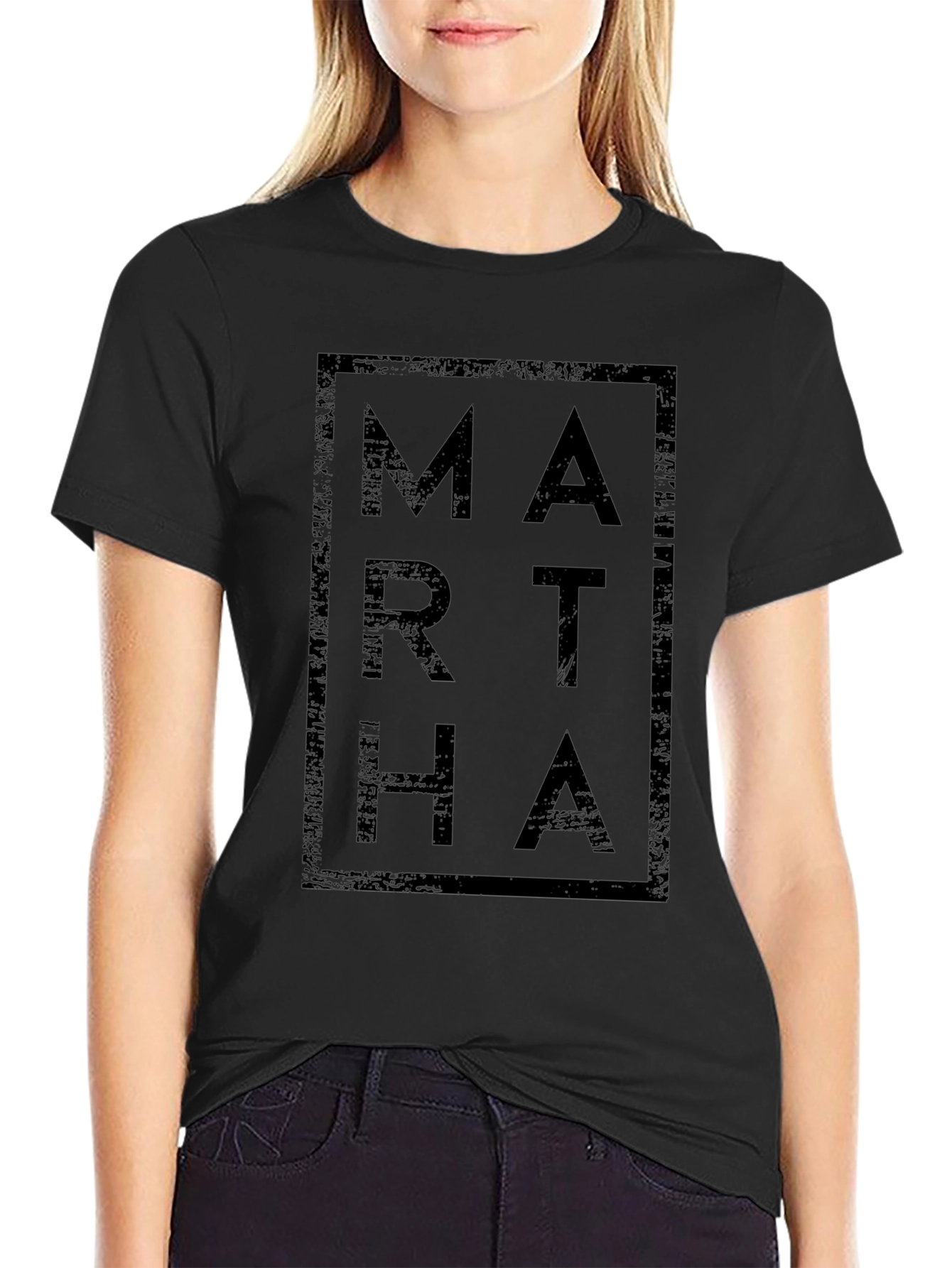 Martha Graphic Print T-Shirt - Mens Black Tee