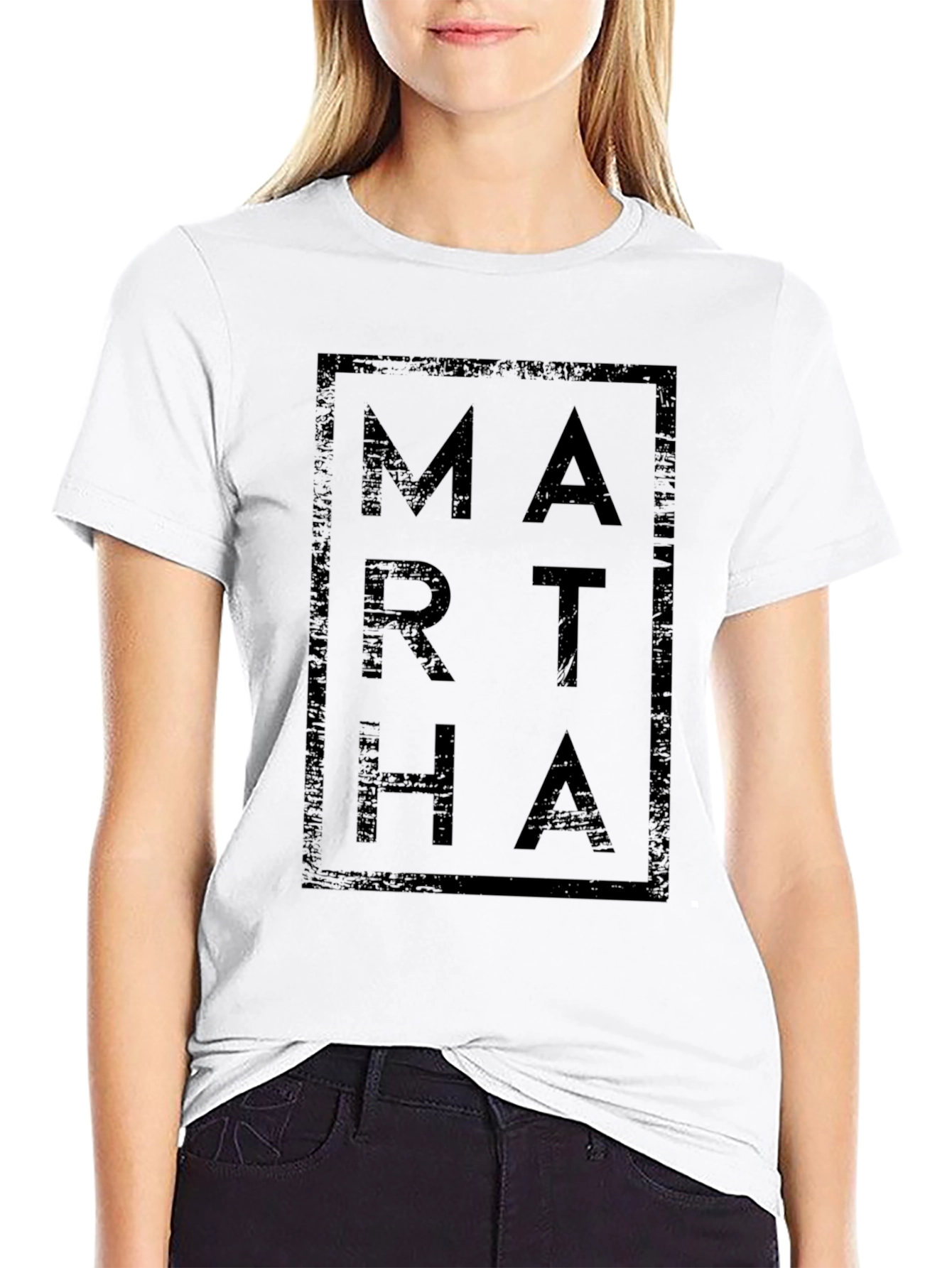 Martha Graphic Print T-Shirt - Mens Black Tee