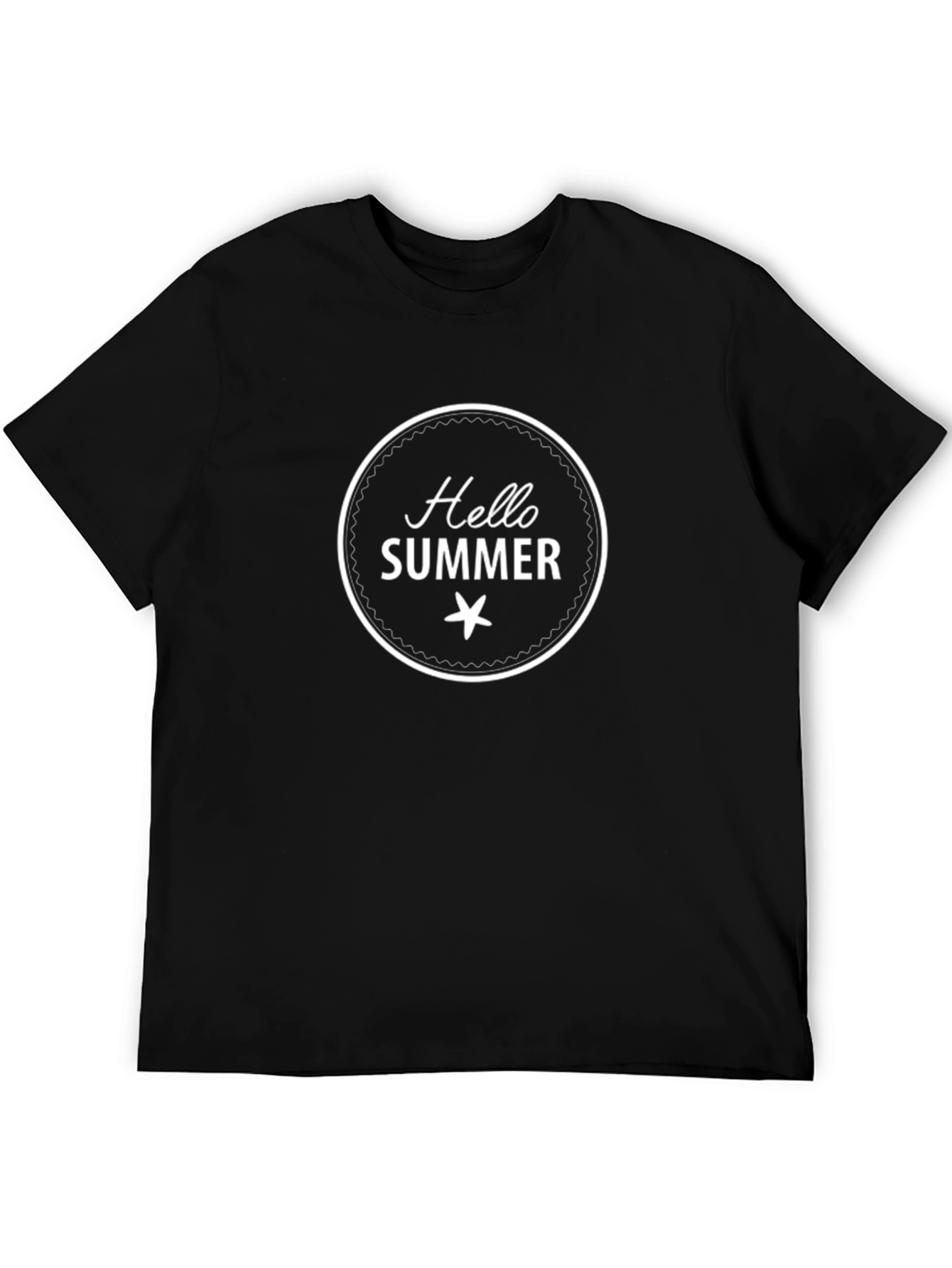 Hello Summer Black T-Shirt