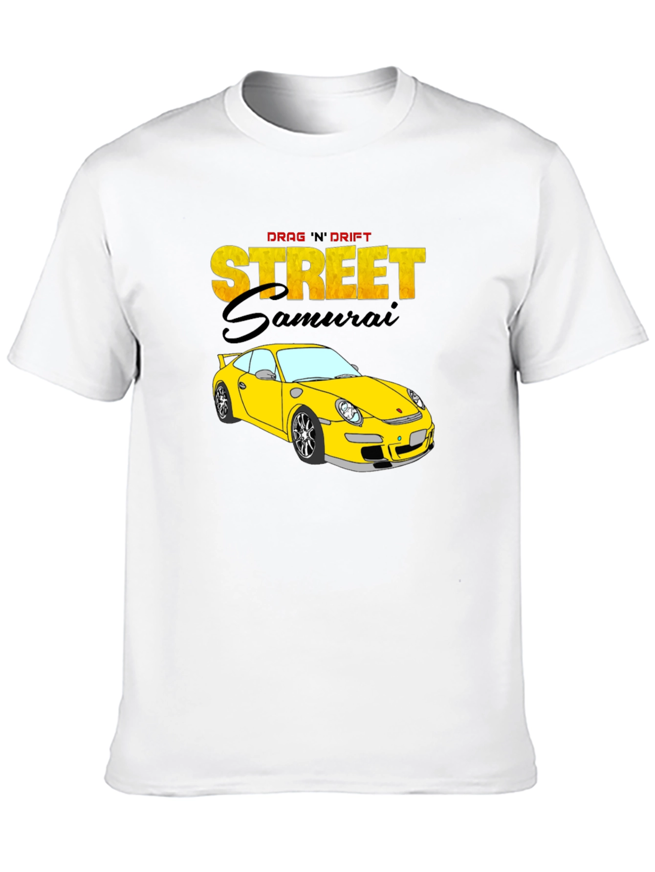 Street Samurai Car Graphic T-Shirt