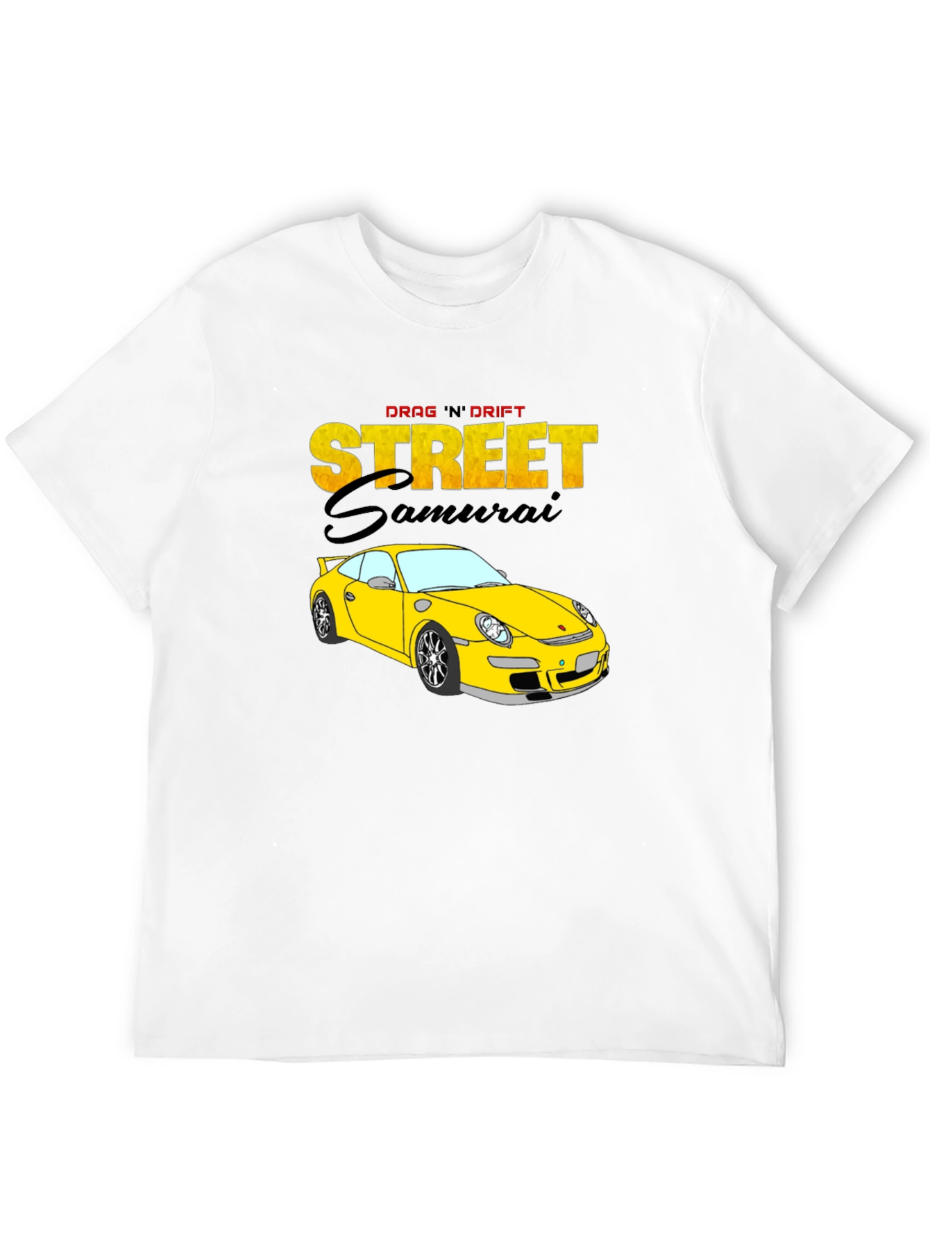 Street Samurai Car Graphic T-Shirt