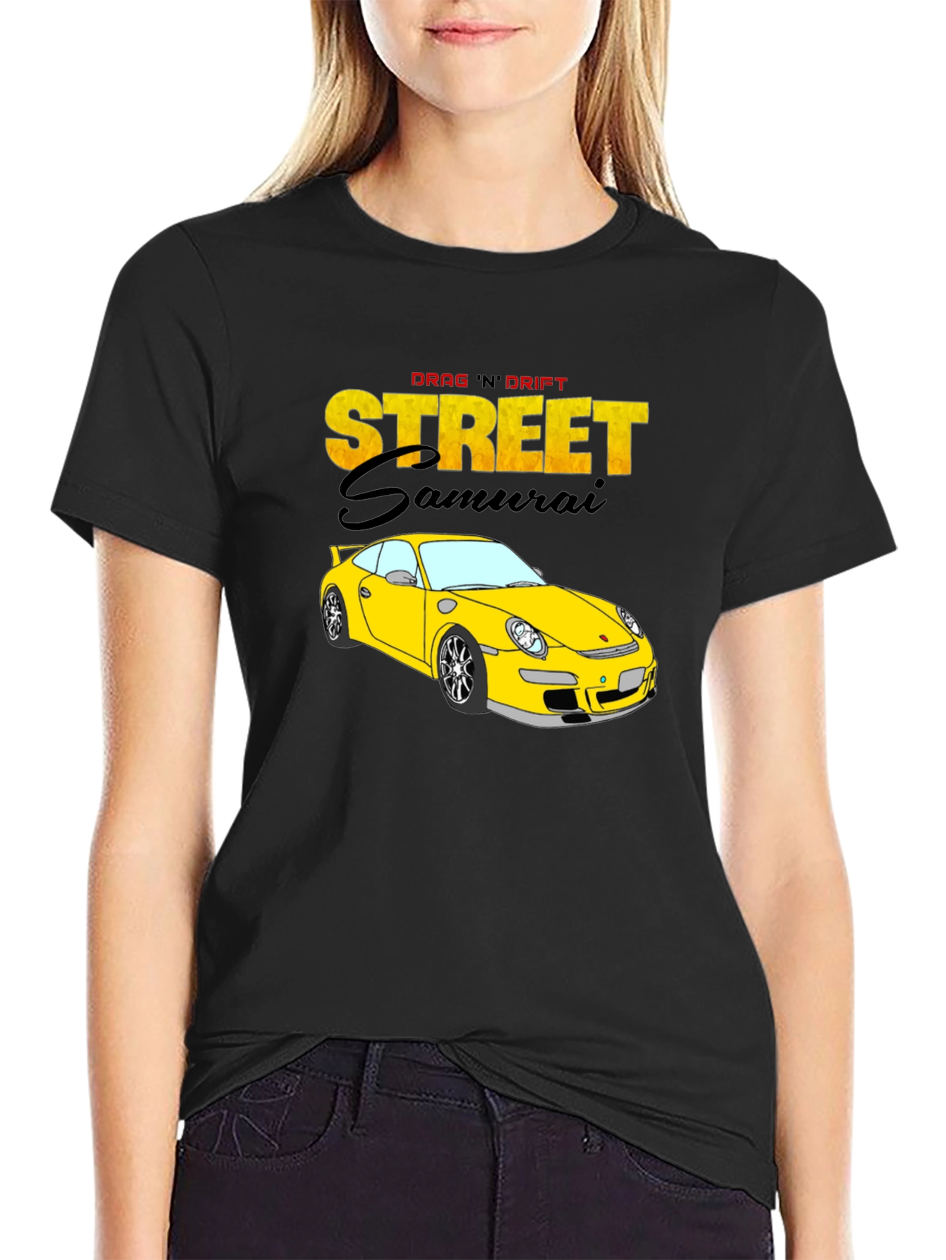Street Samurai Car Graphic T-Shirt