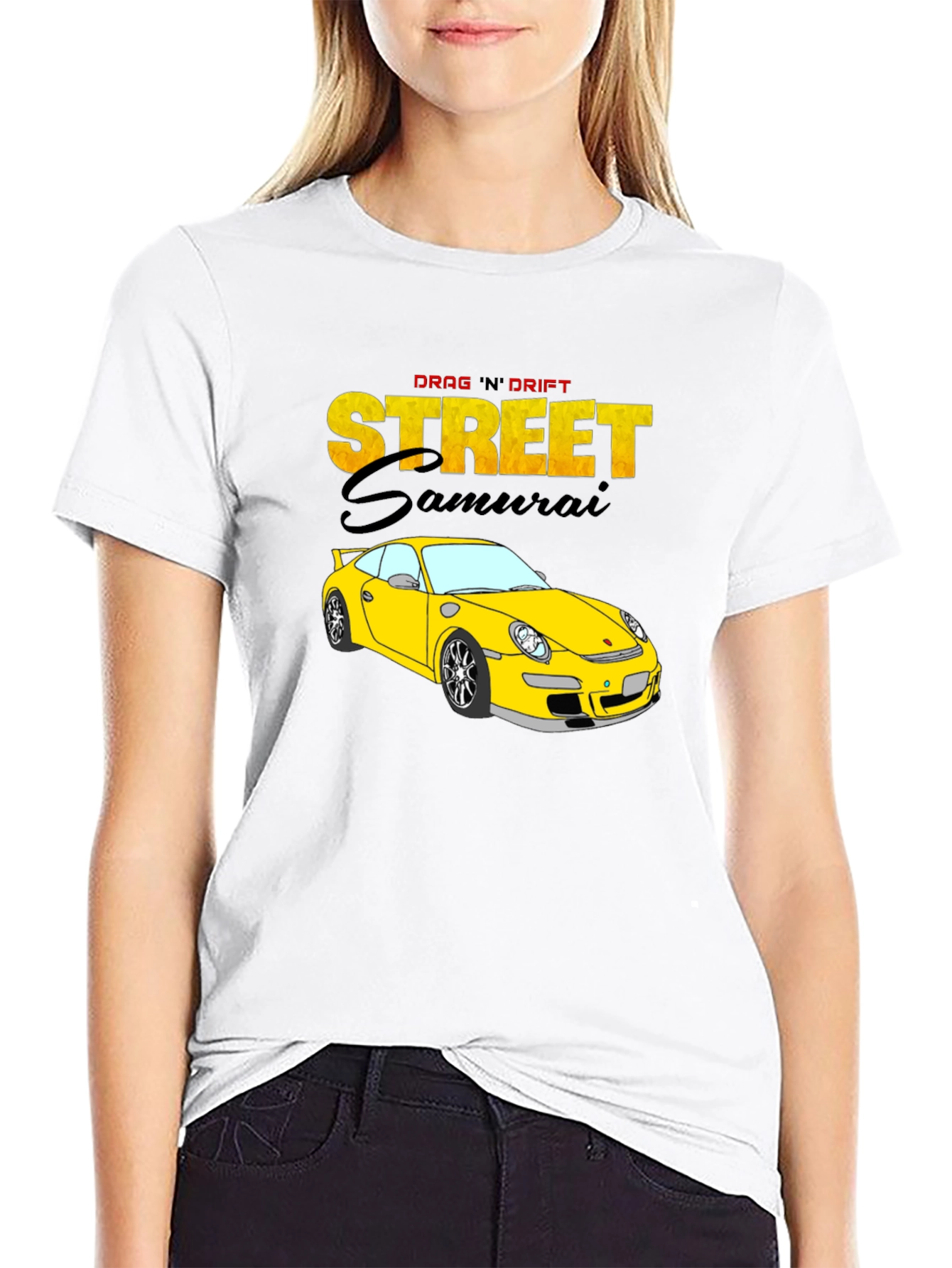 Street Samurai Car Graphic T-Shirt