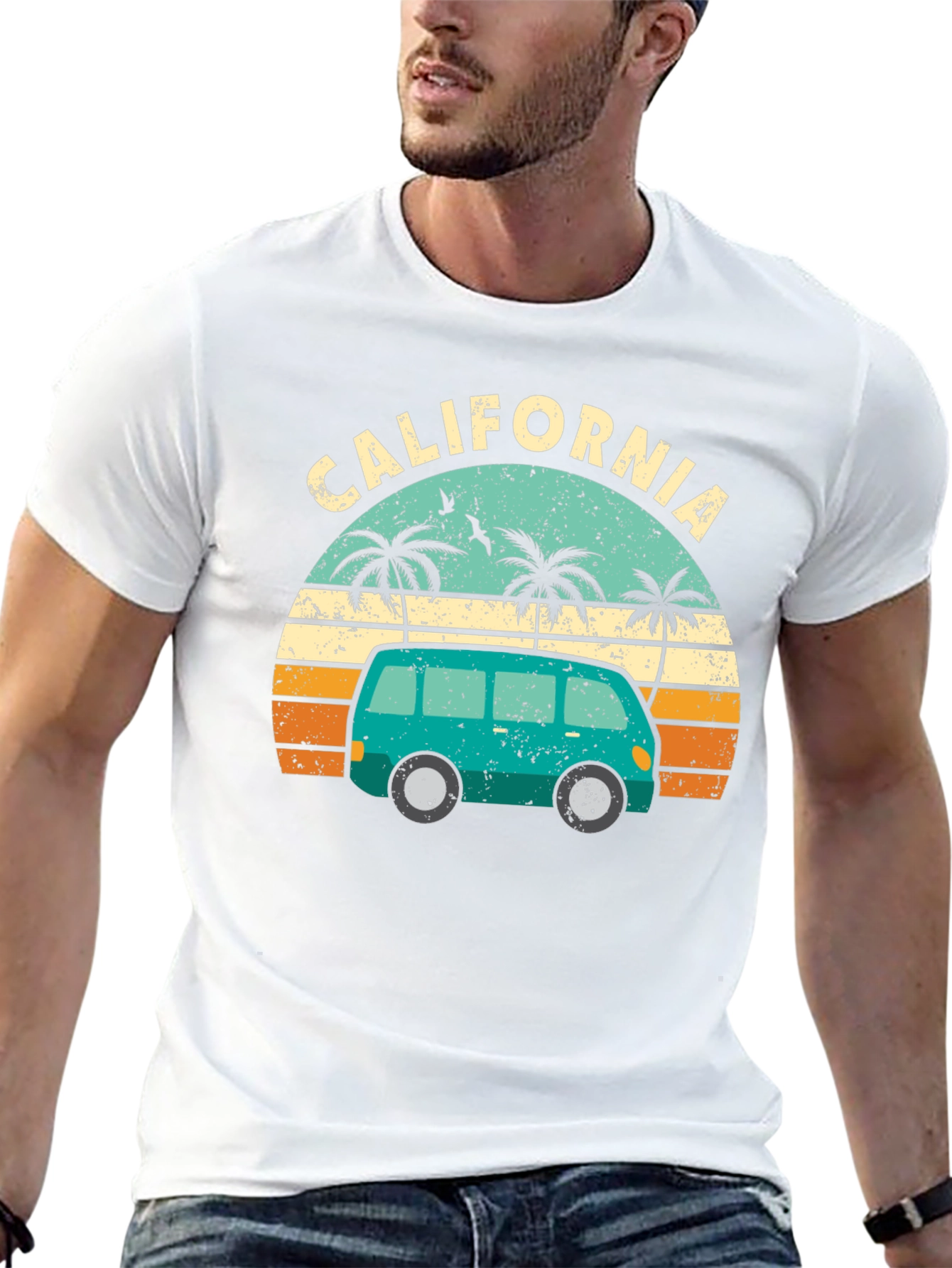 California Retro Van Graphic T-Shirt