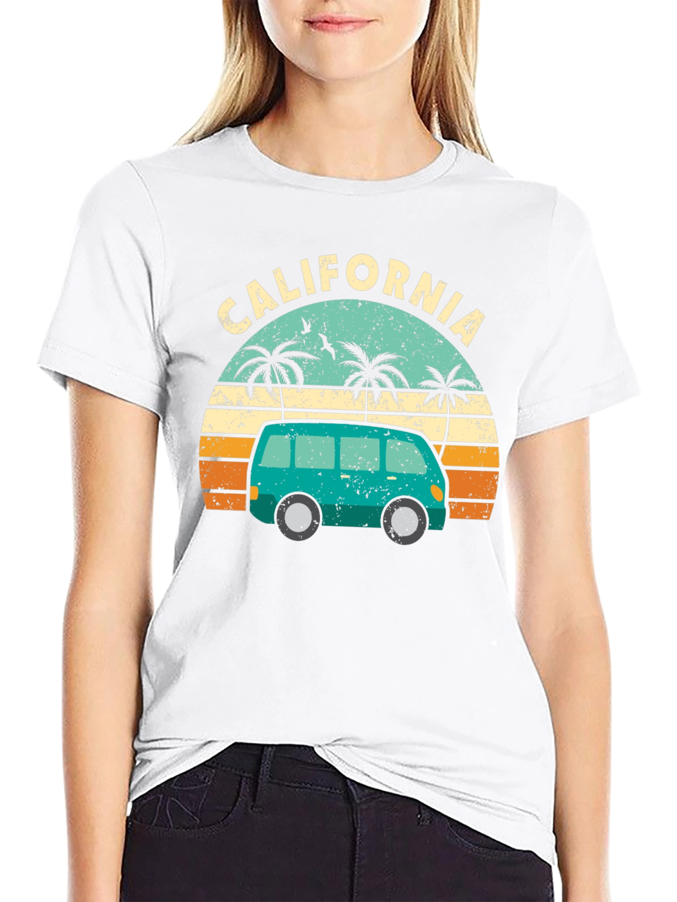 California Retro Van Graphic T-Shirt