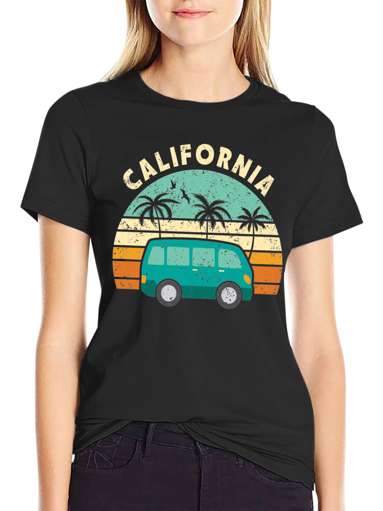 California Retro Van Graphic T-Shirt