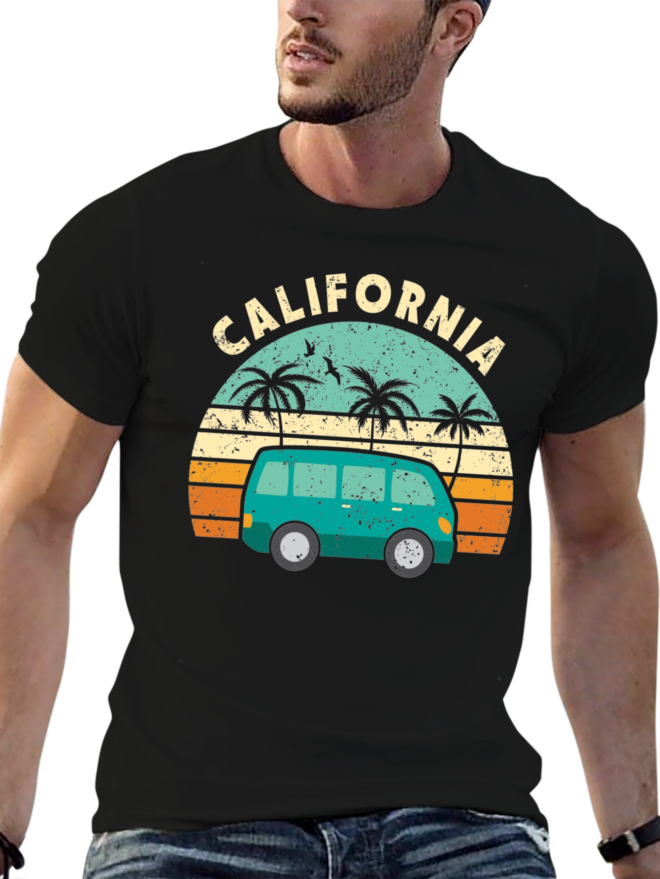 California Retro Van Graphic T-Shirt