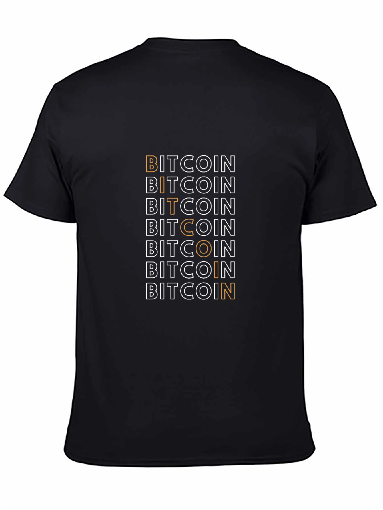 Bitcoin Graphic Print Black T-Shirt Crypto Tee
