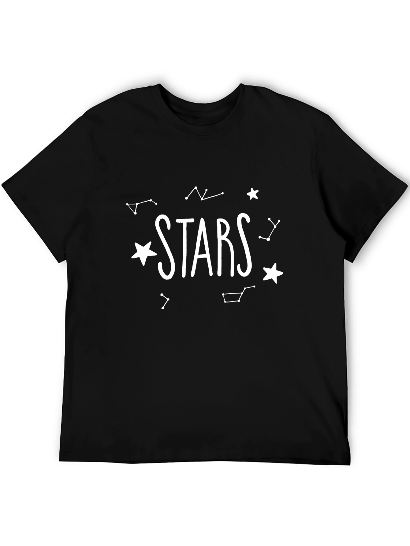 Stars Graphic Tee - Black Unisex T-Shirt
