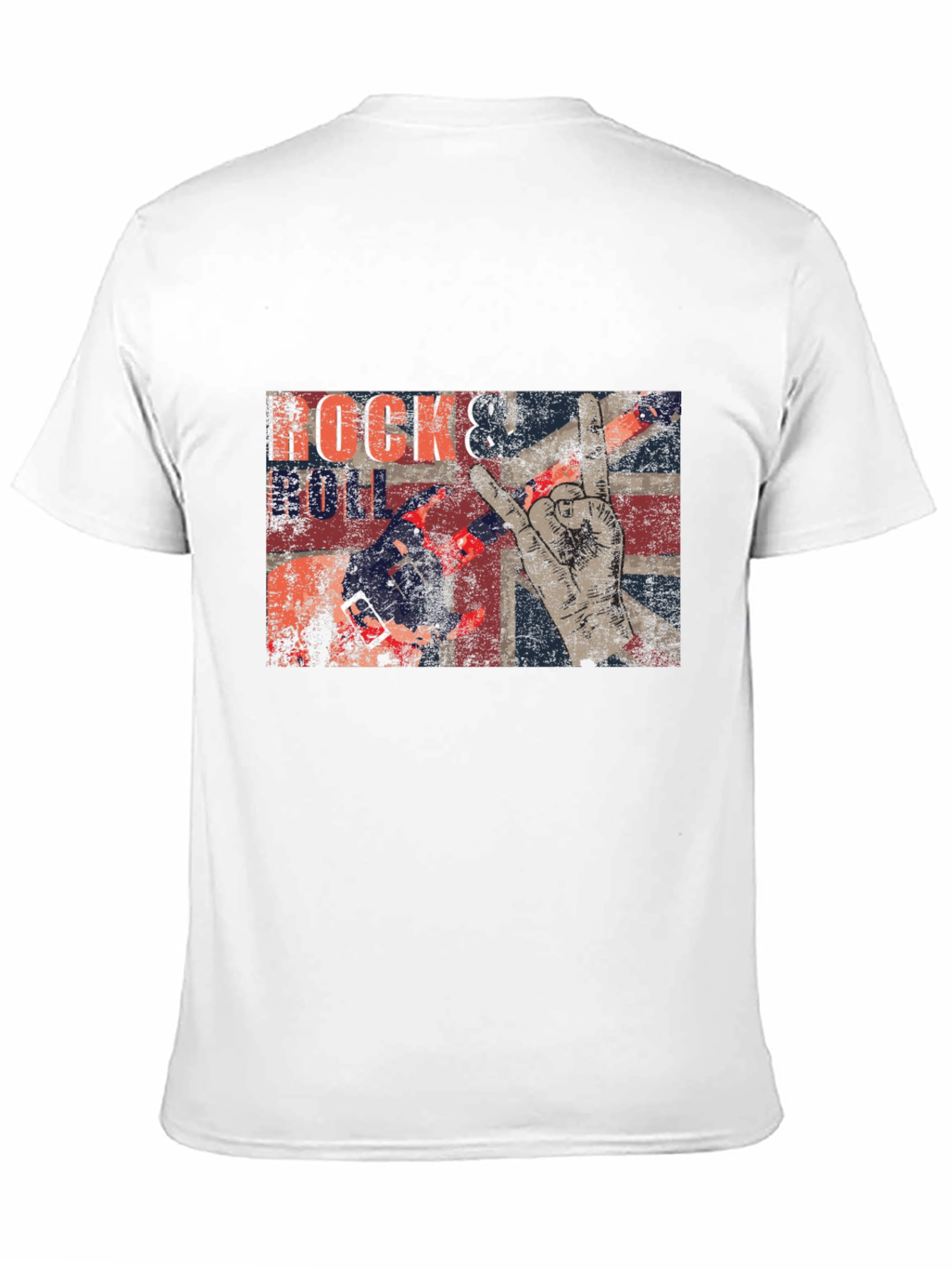 Rock & Roll Graphic Print T-Shirt