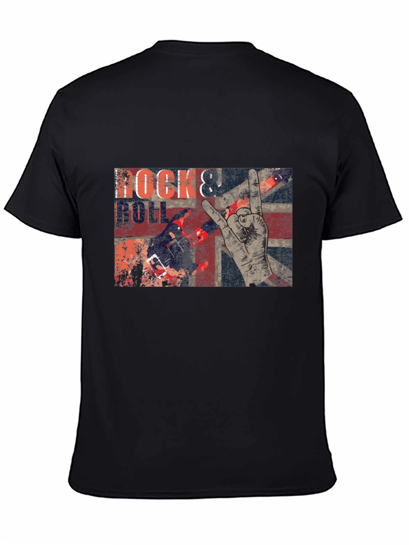 Rock & Roll Graphic Print T-Shirt
