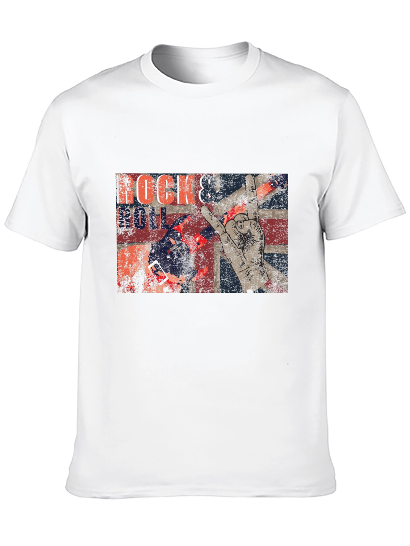 Rock & Roll Graphic Print T-Shirt