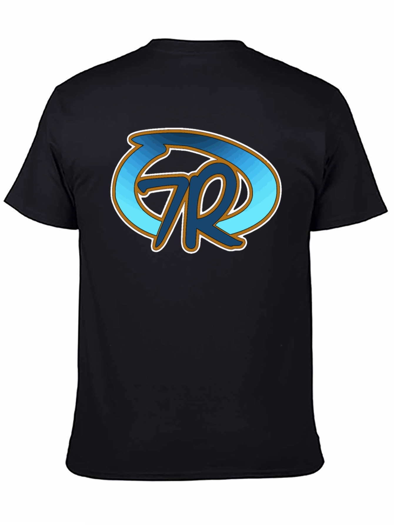 Black T-Shirt with Artistic Logo