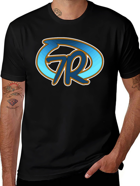 Black T-Shirt with Artistic Logo