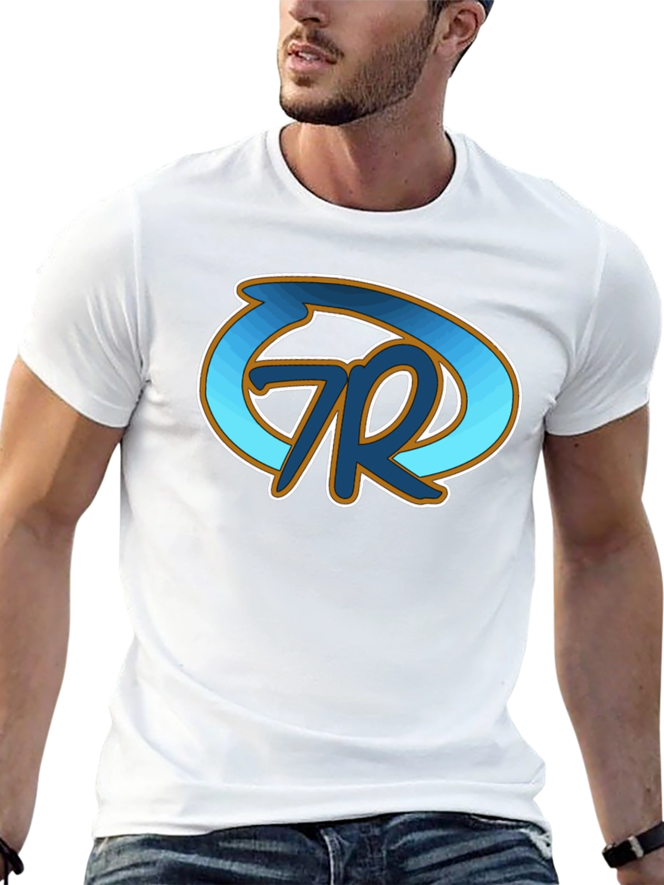Black T-Shirt with Artistic Logo