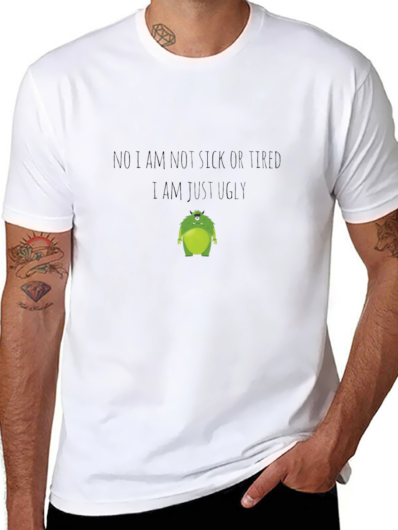 Funny Graphic T-Shirt: Ugly Monster