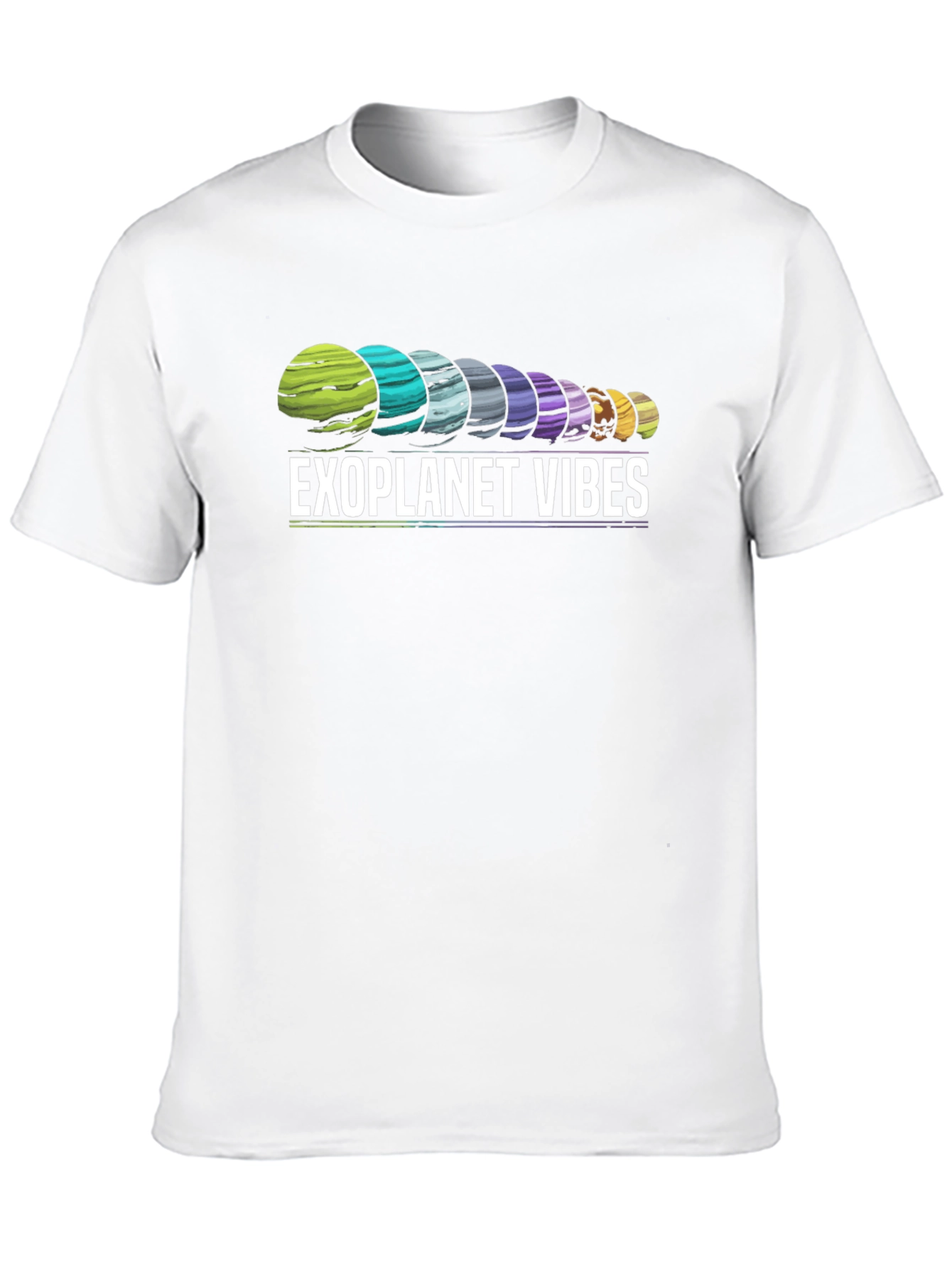 Exoplanet Vibes Graphic T-Shirt - Black