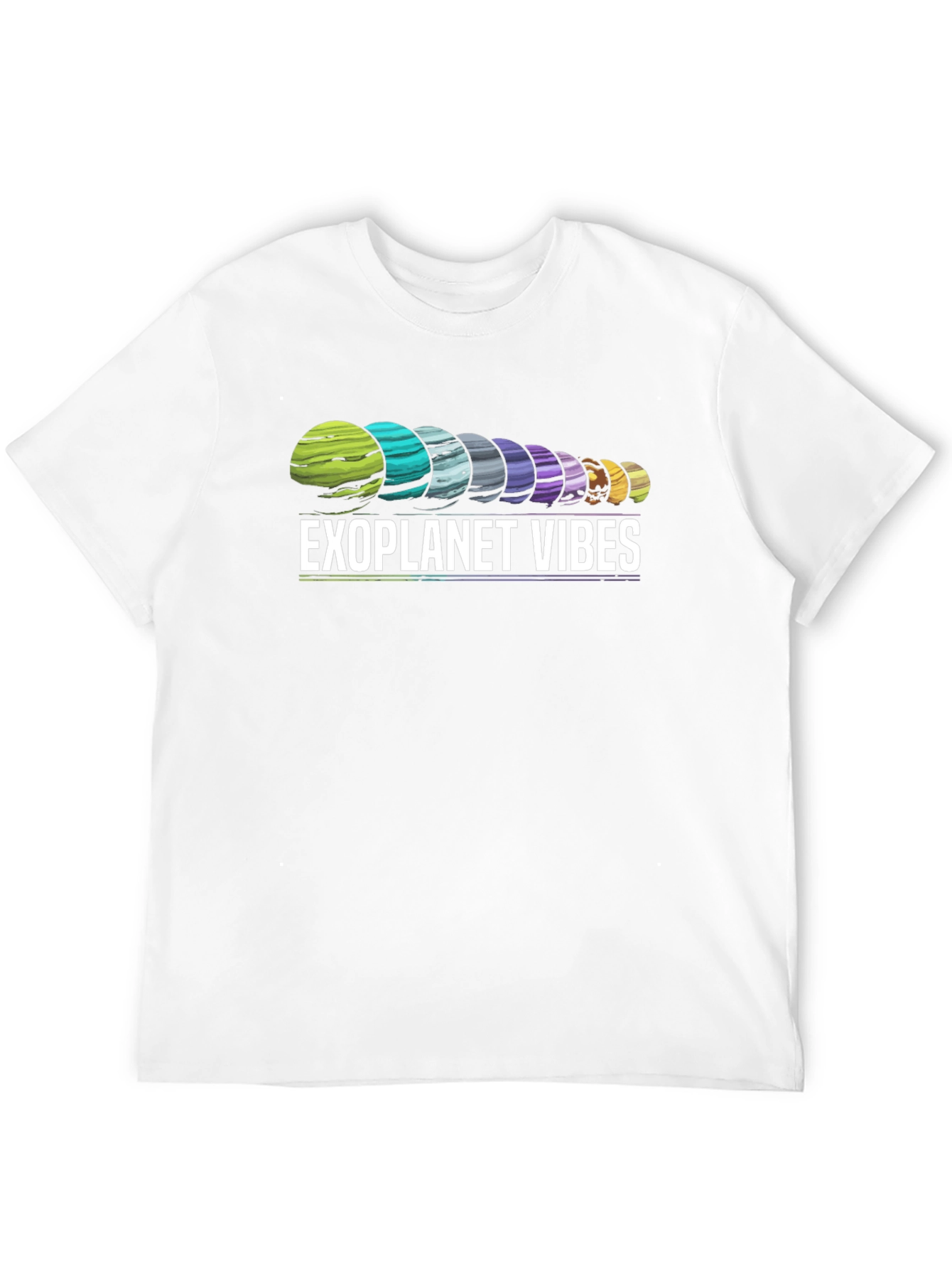 Exoplanet Vibes Graphic T-Shirt - Black