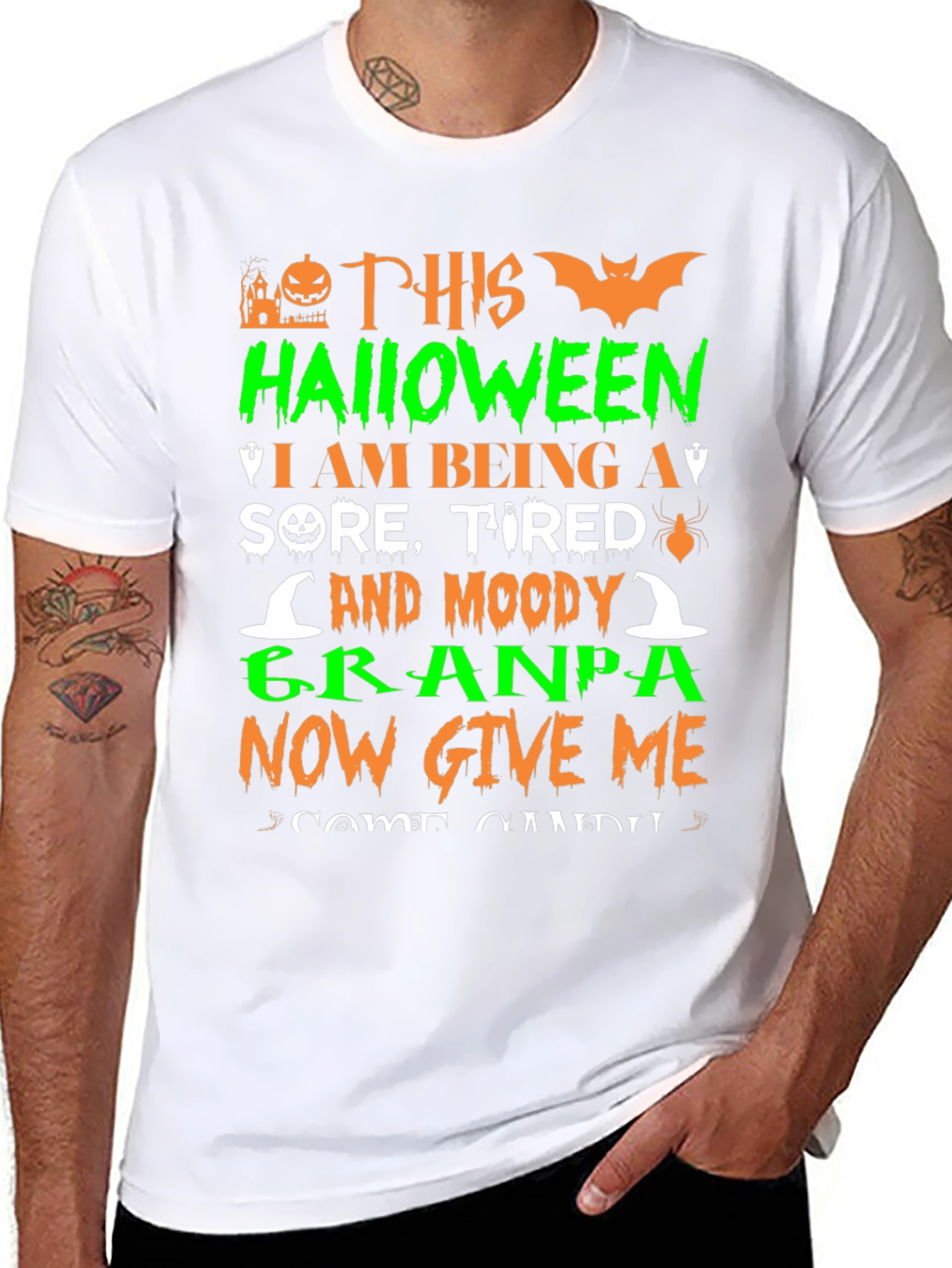Funny Halloween Grandpa T-Shirt