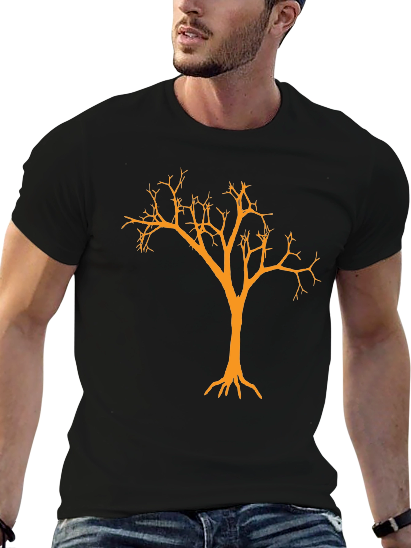 Spooky Tree Graphic Tee - Halloween Ready!