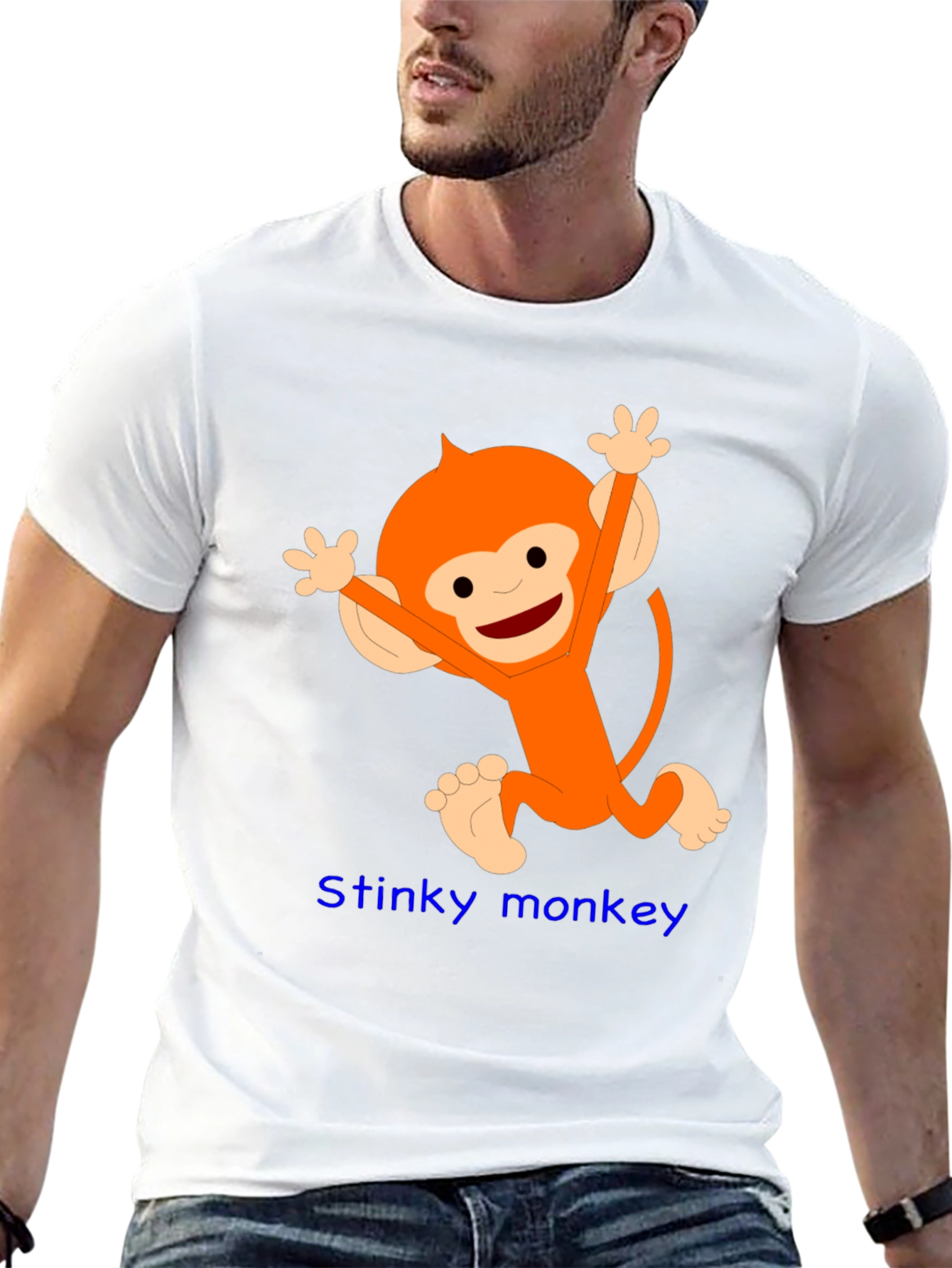 Fun Monkey Graphic Tee - Black
