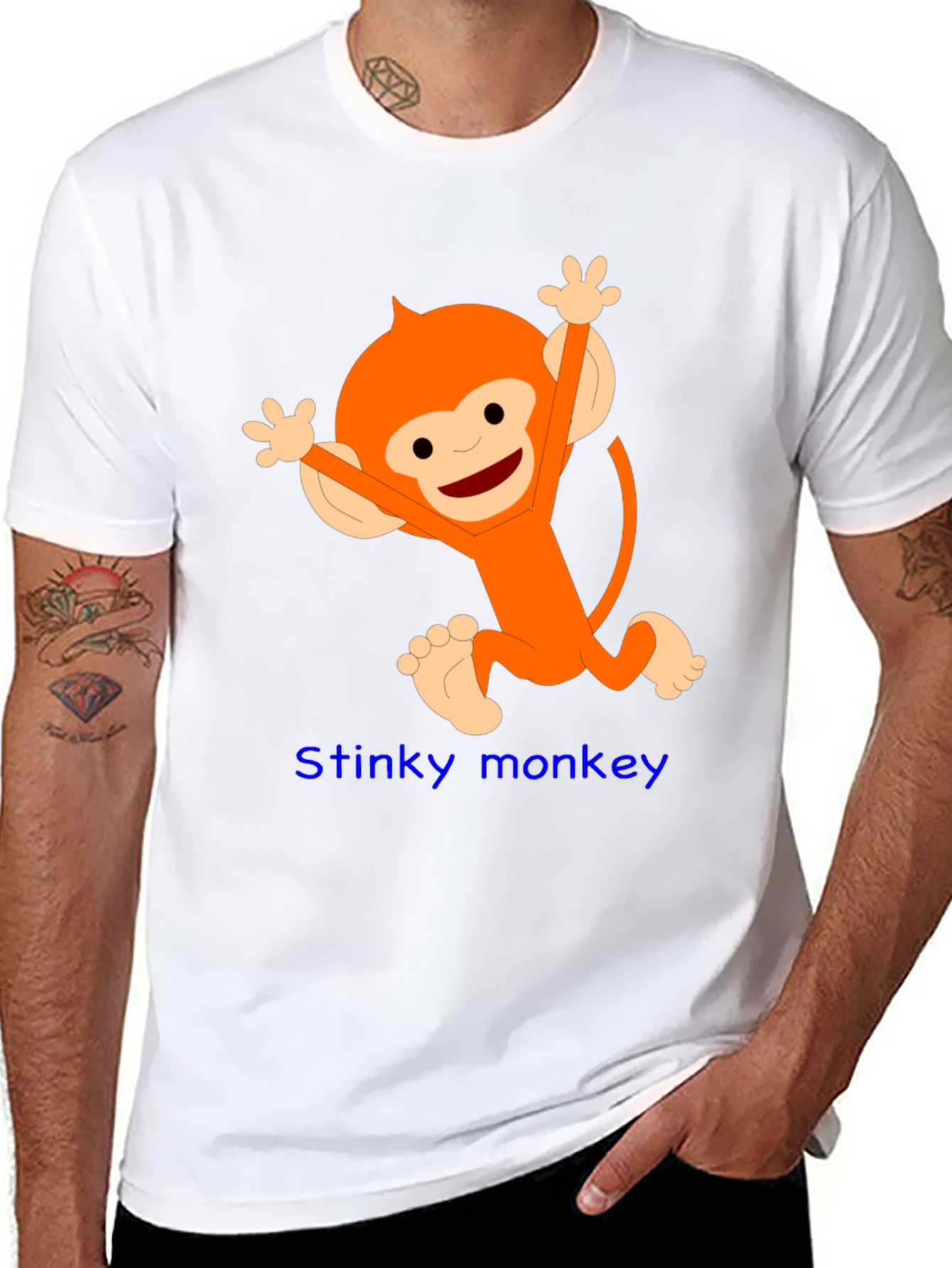 Fun Monkey Graphic Tee - Black