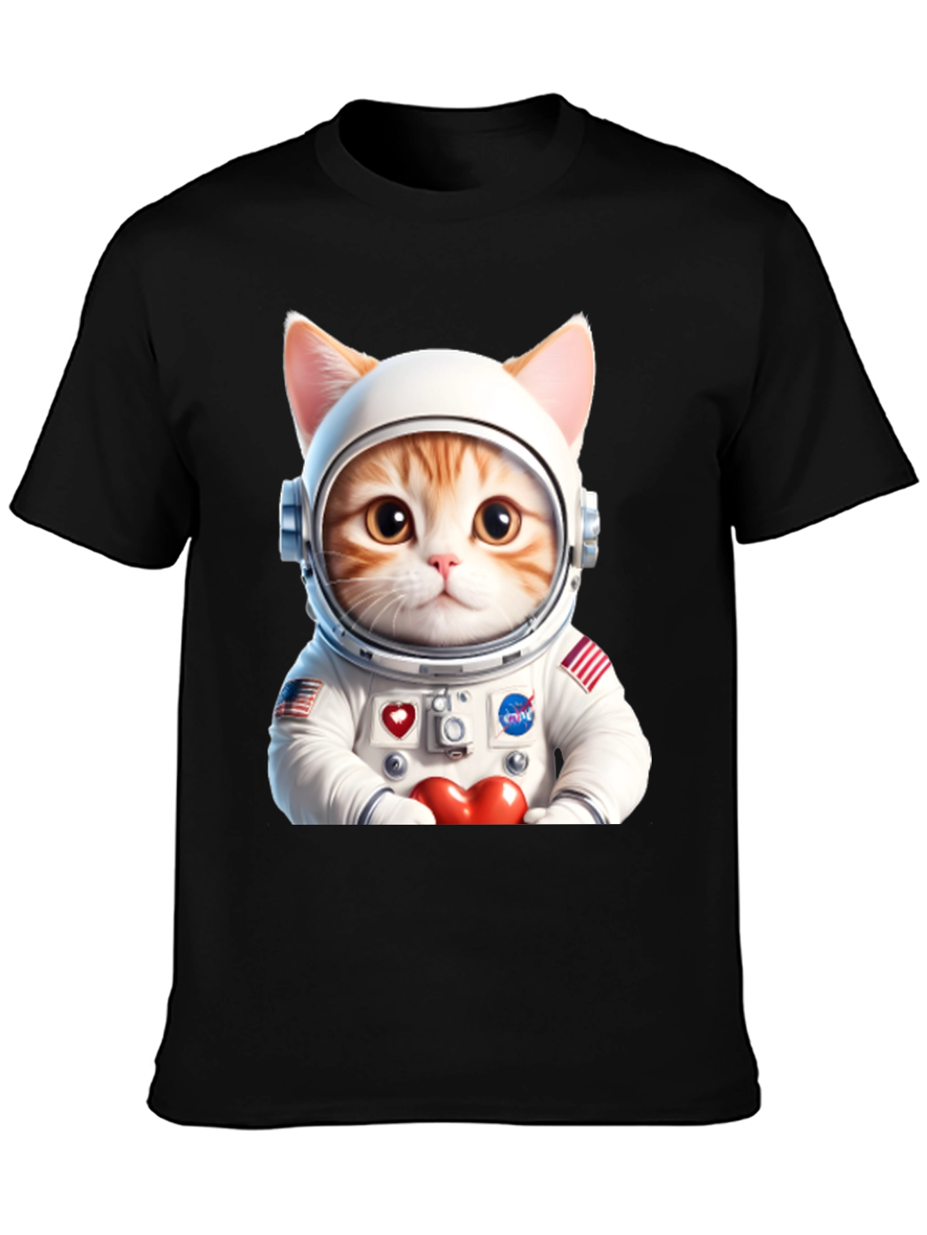 Astronaut Cat Graphic Tee