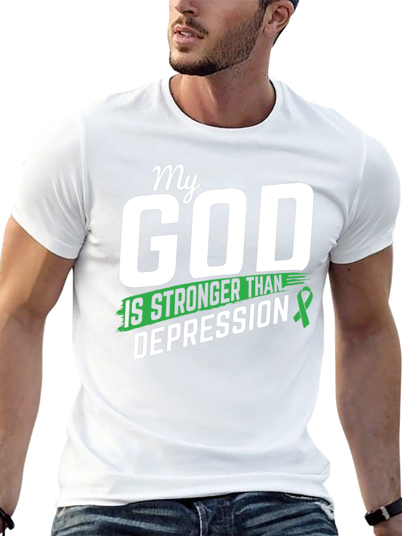 My God Is Stronger Than Depression T-Shirt