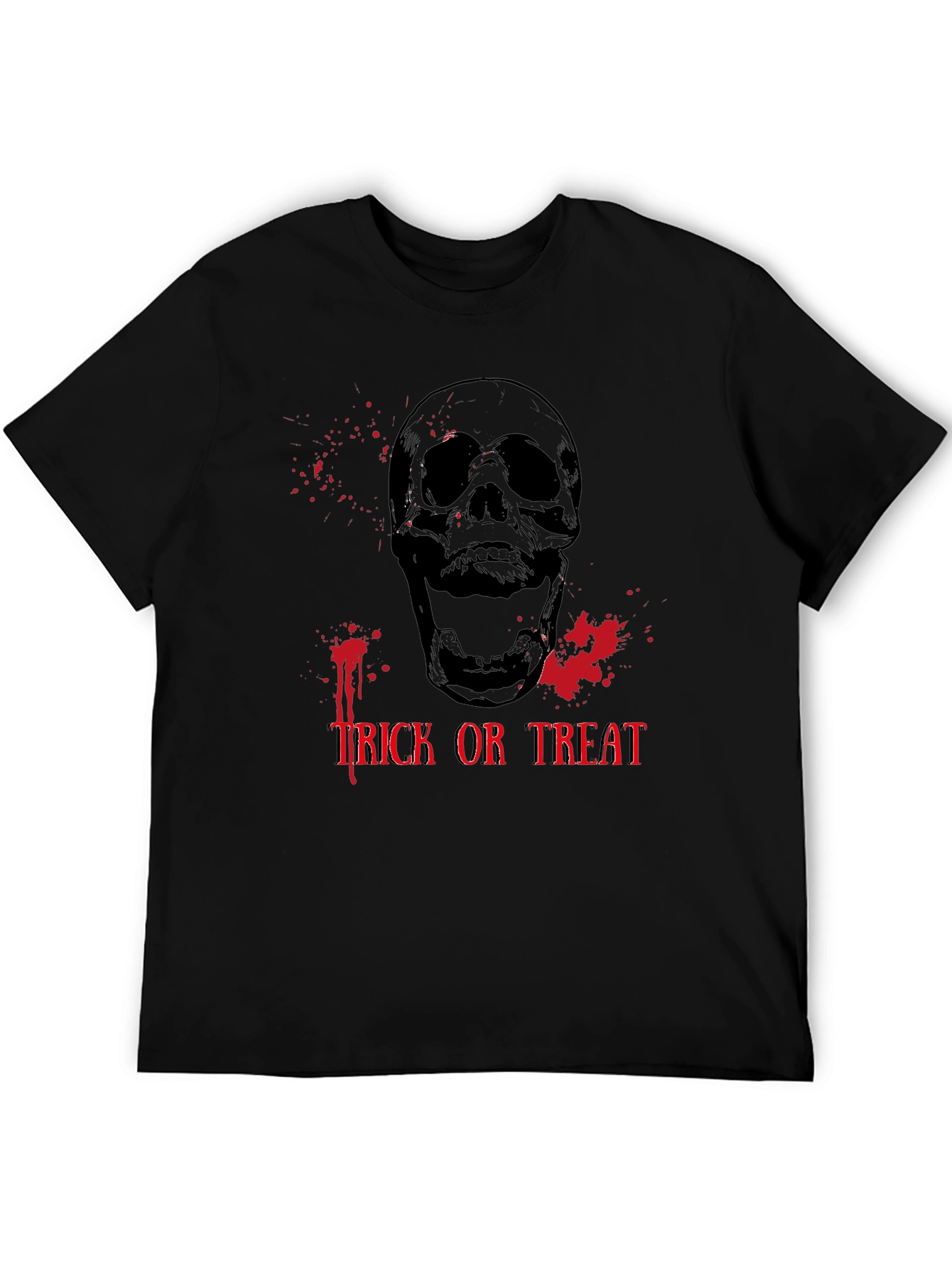 Spooky Skull Trick or Treat Halloween T-Shirt