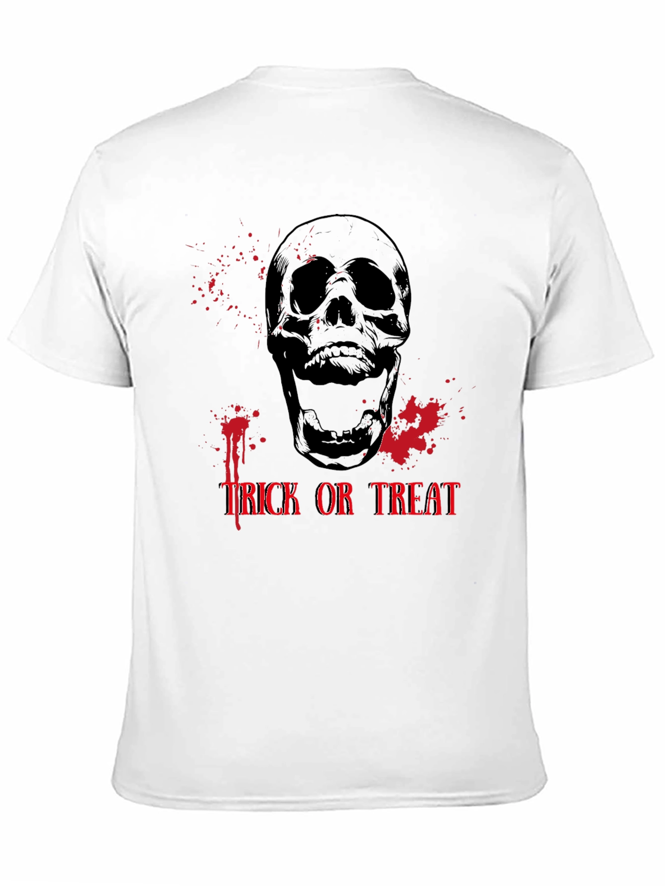 Spooky Skull Trick or Treat Halloween T-Shirt