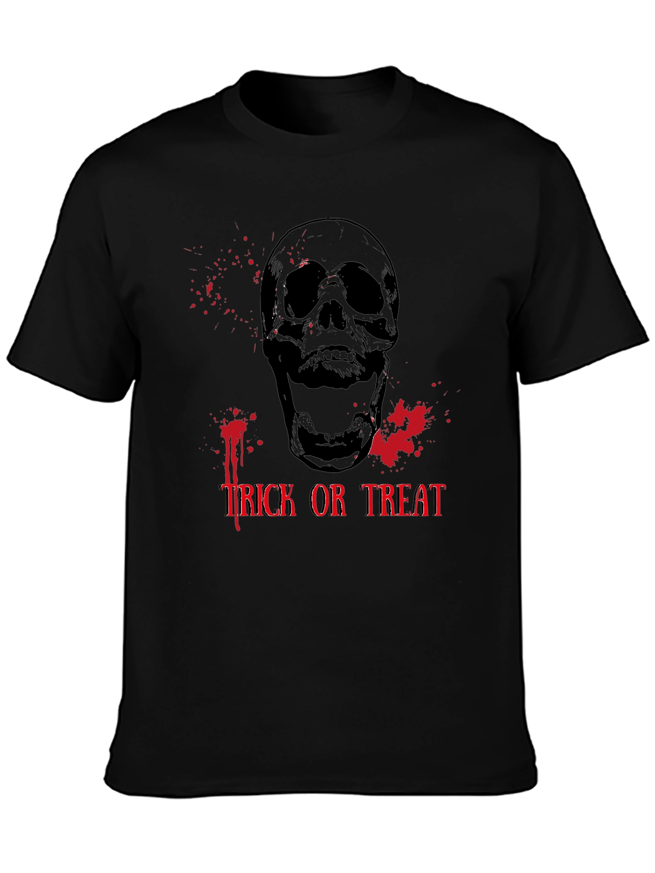 Spooky Skull Trick or Treat Halloween T-Shirt