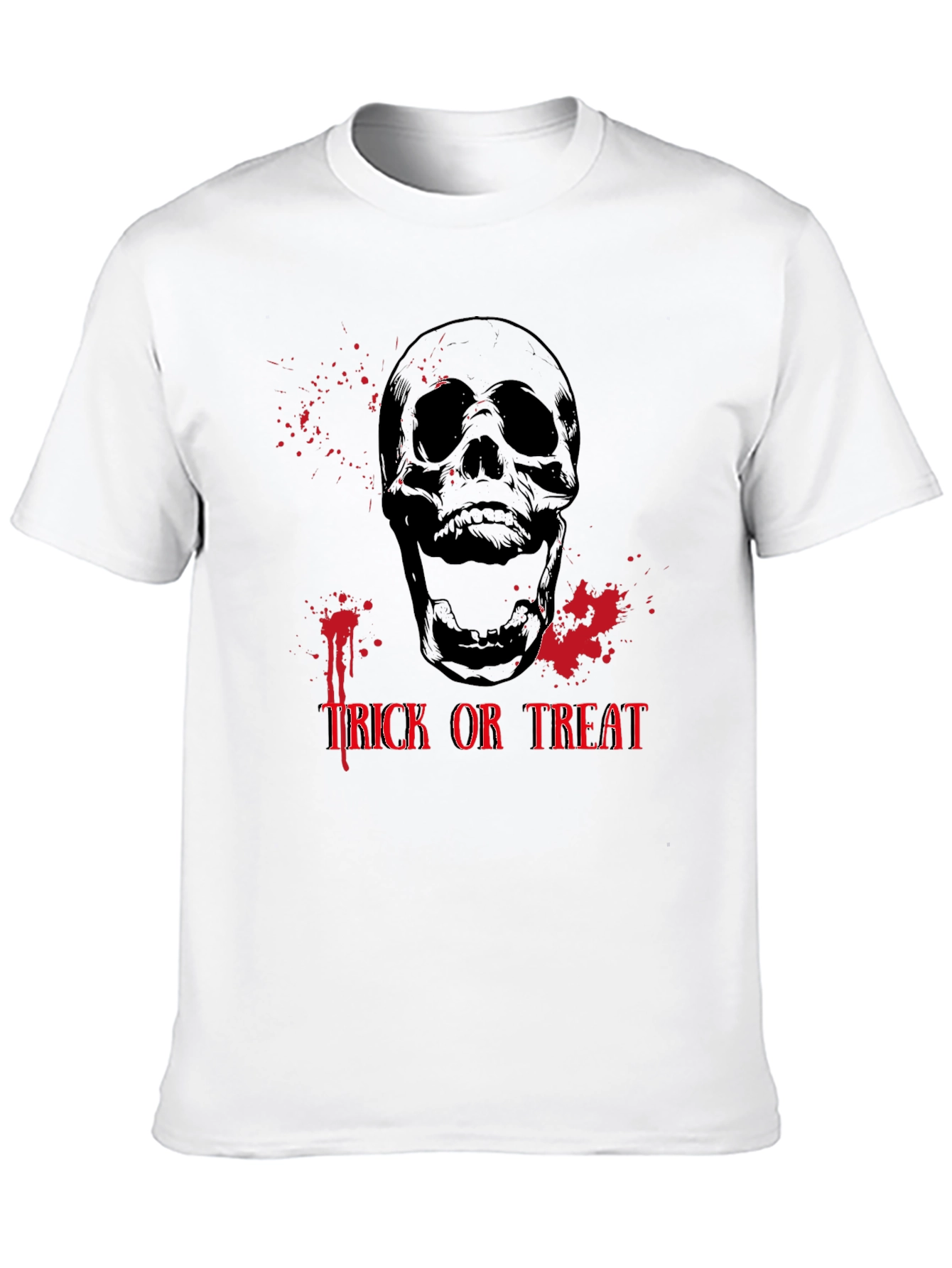 Spooky Skull Trick or Treat Halloween T-Shirt