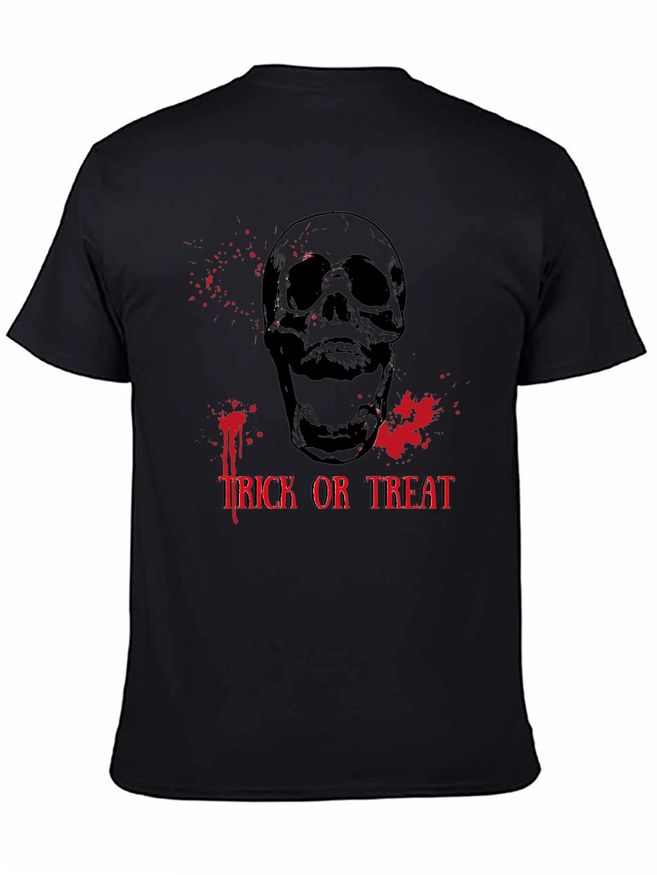 Spooky Skull Trick or Treat Halloween T-Shirt