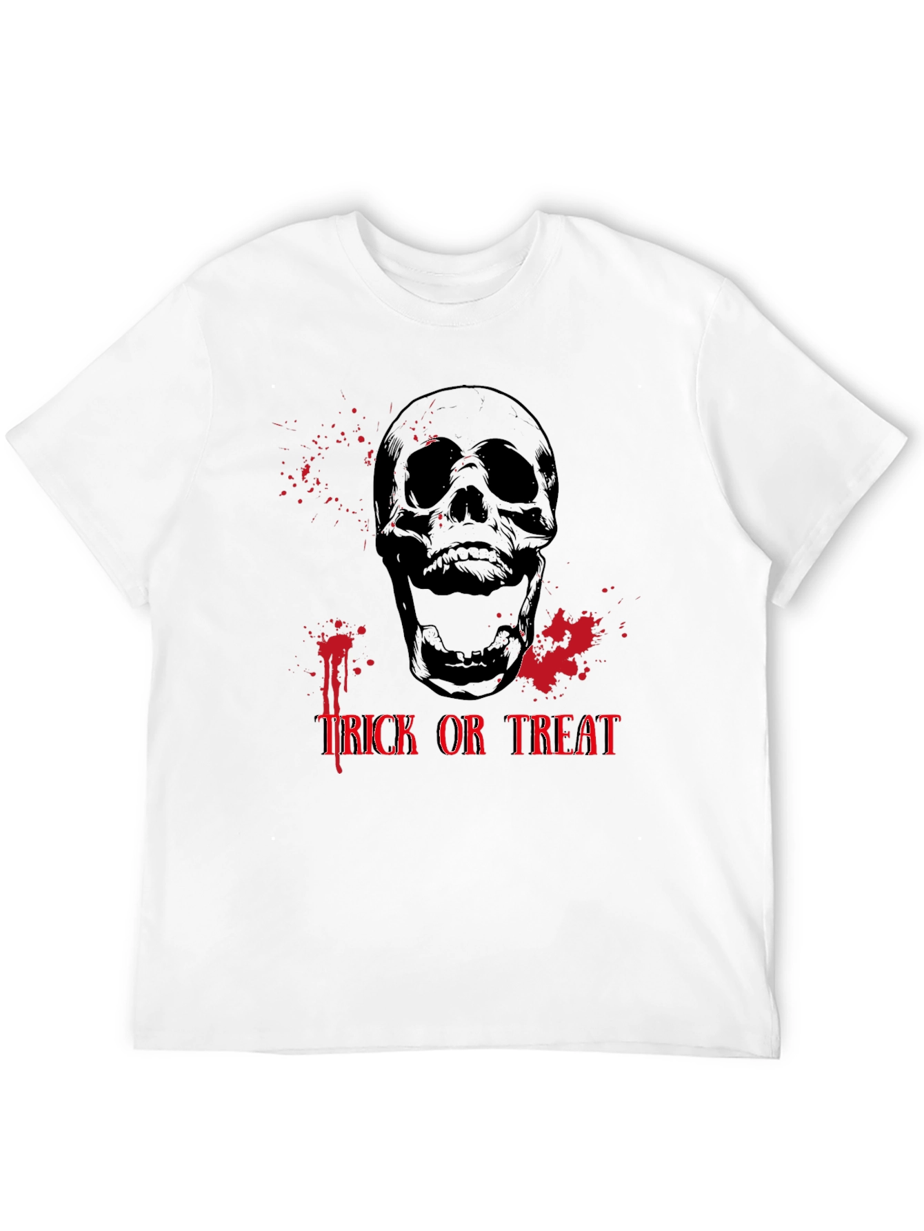Spooky Skull Trick or Treat Halloween T-Shirt
